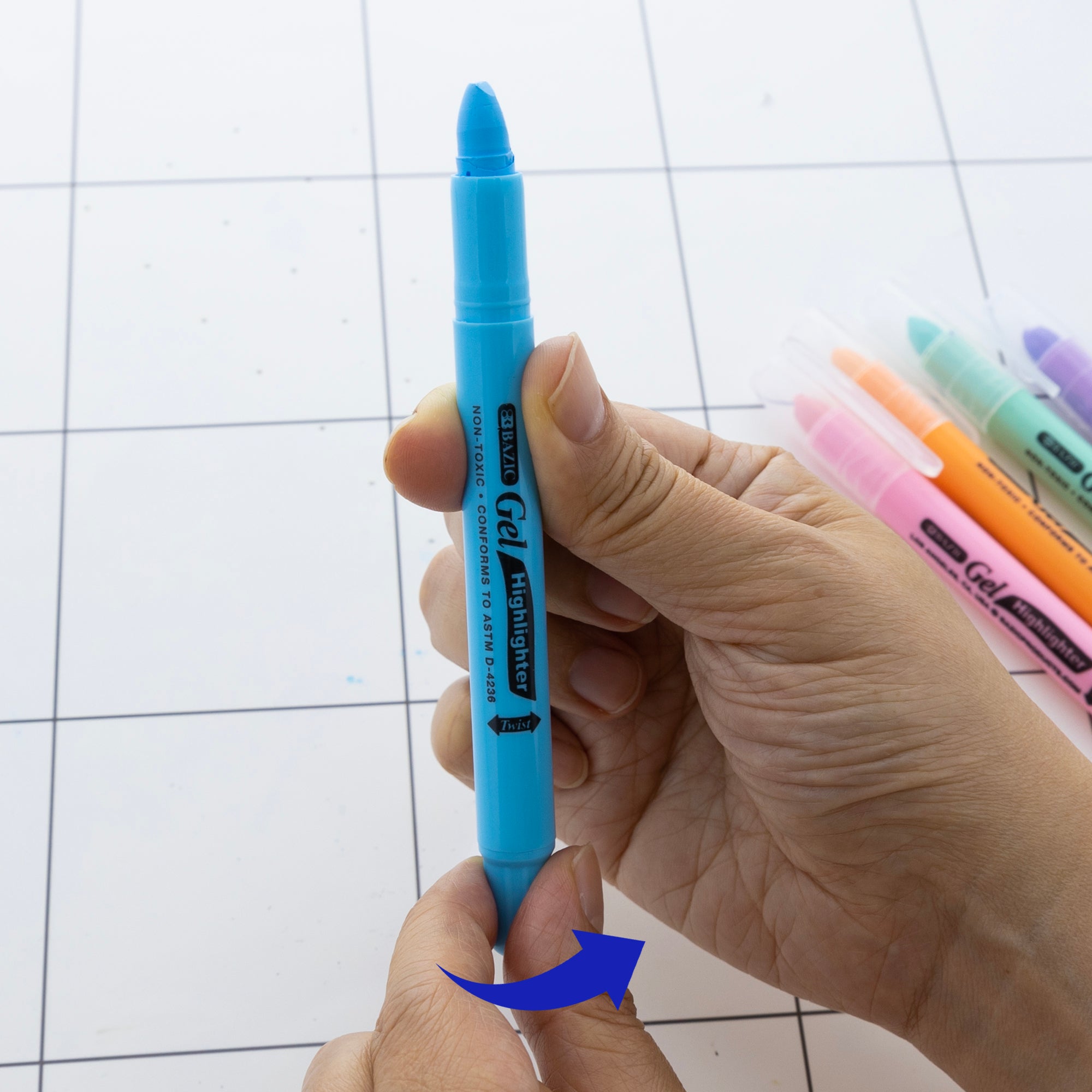 Bible Highlighters, Gel, 12 Fluorescent & Pastel Colors
