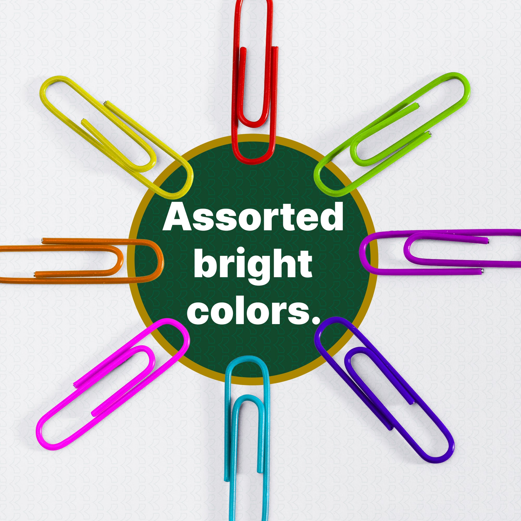 Magnetic Paper Clip Holder with 50 Color Clips