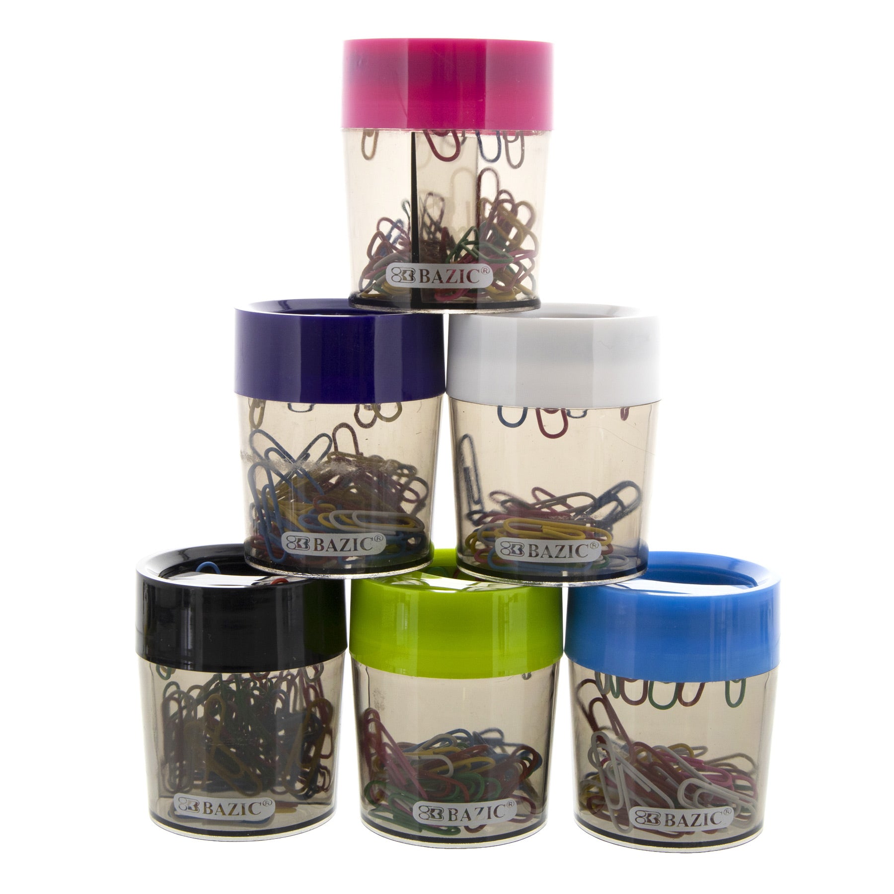 Magnetic Paper Clip Holder with 50 Clips