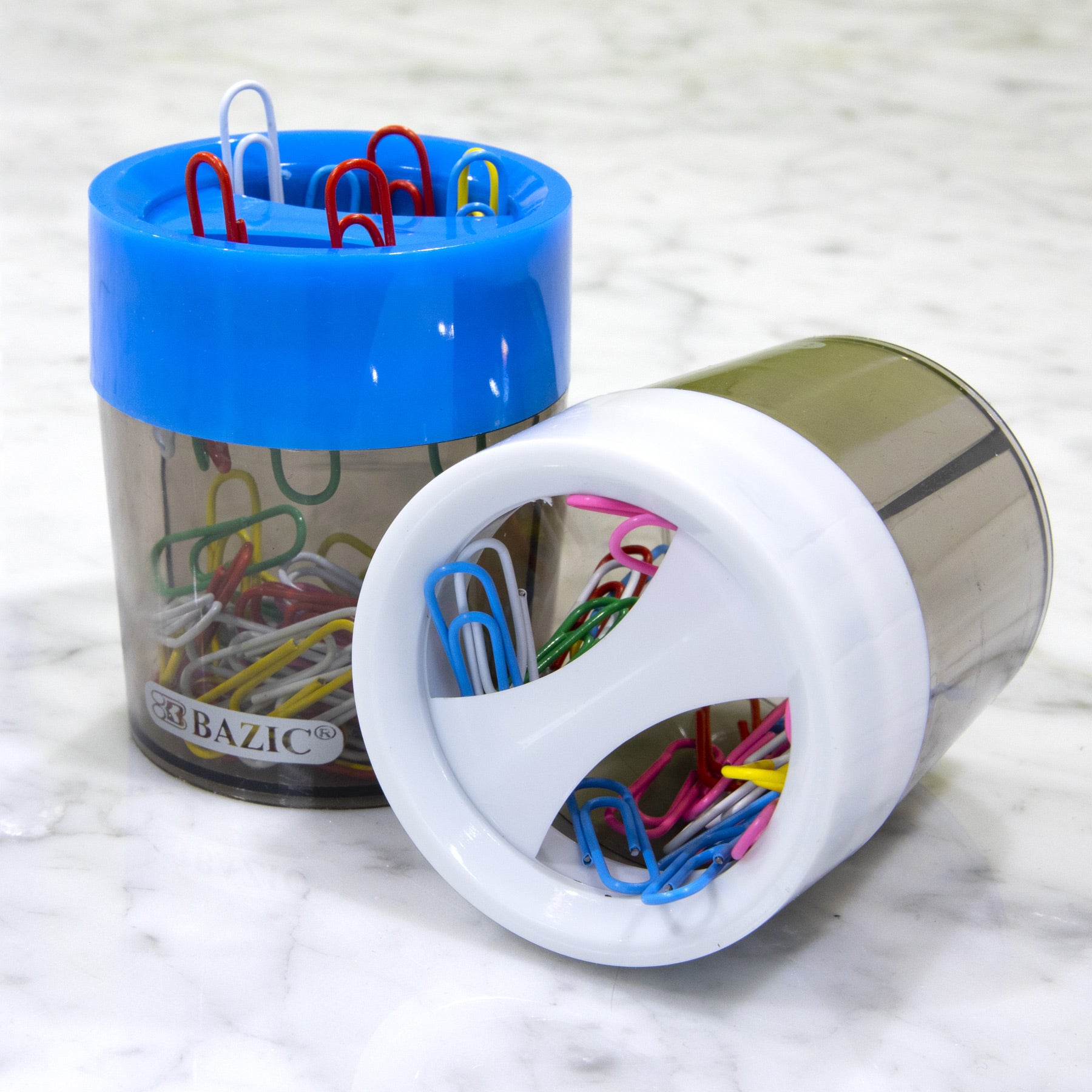 Magnetic Paper Clip Holder with 50 Clips