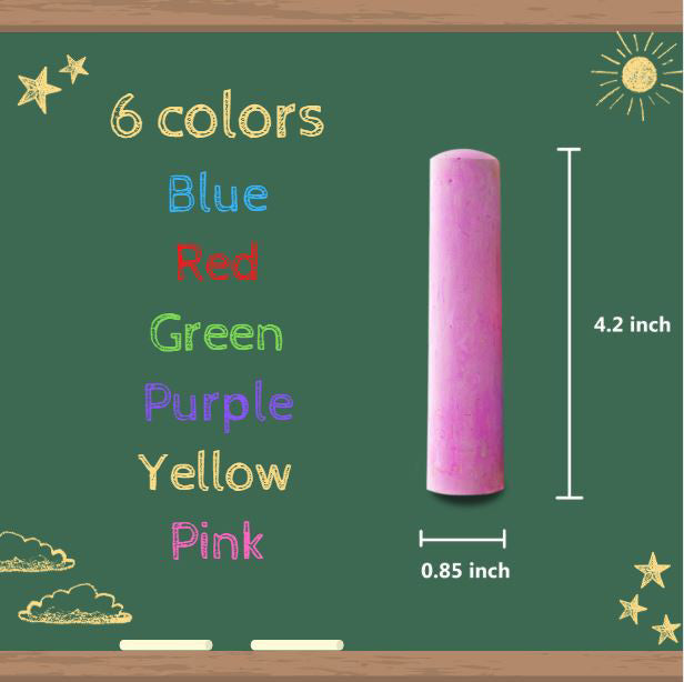 Jumbo Sidewalk Chalk, 15 Count Bucket