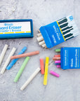 12 Color & 12 White Chalk w/ Eraser Set