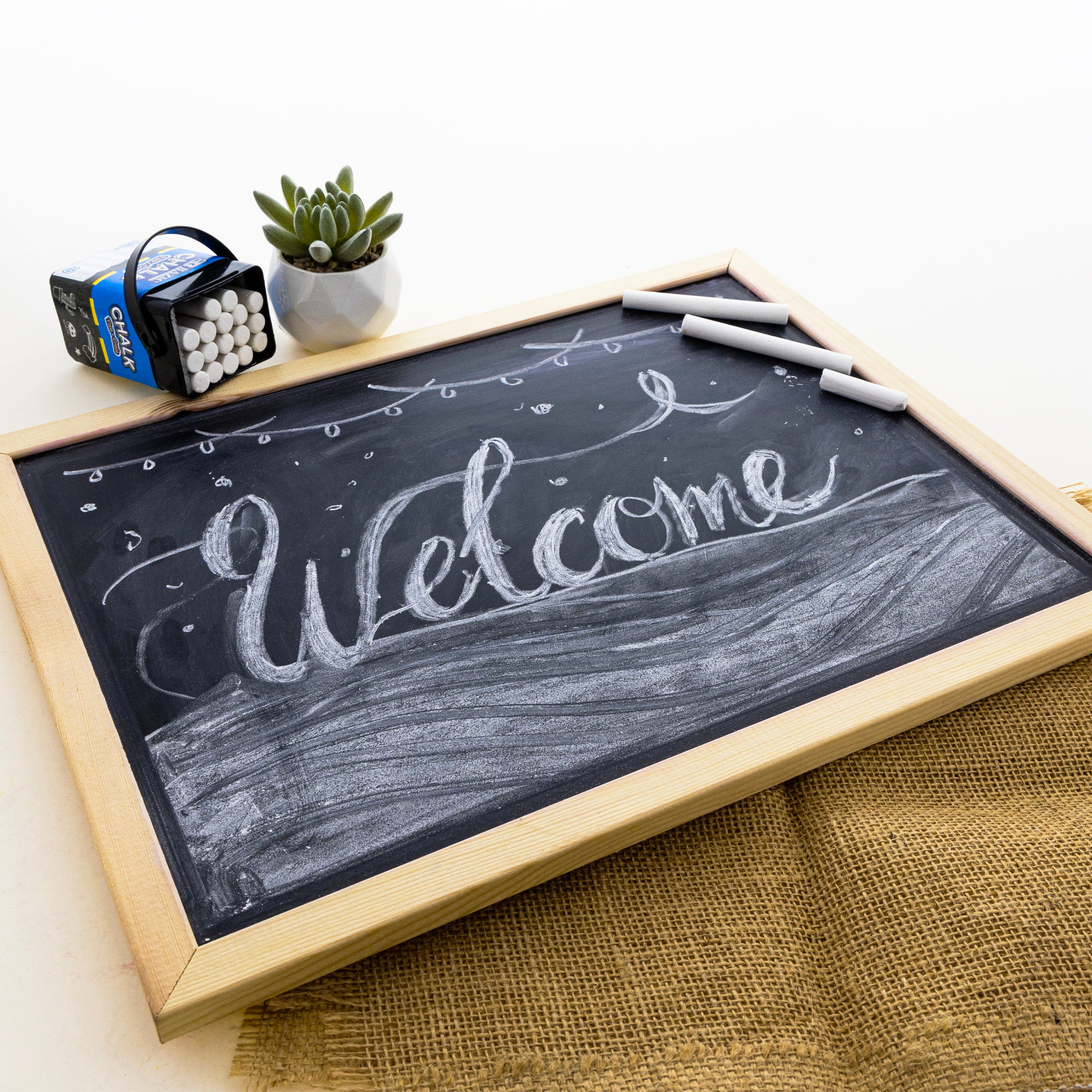 White Dustless Chalk, 20 Sticks, for Classroom Sidewalk Art