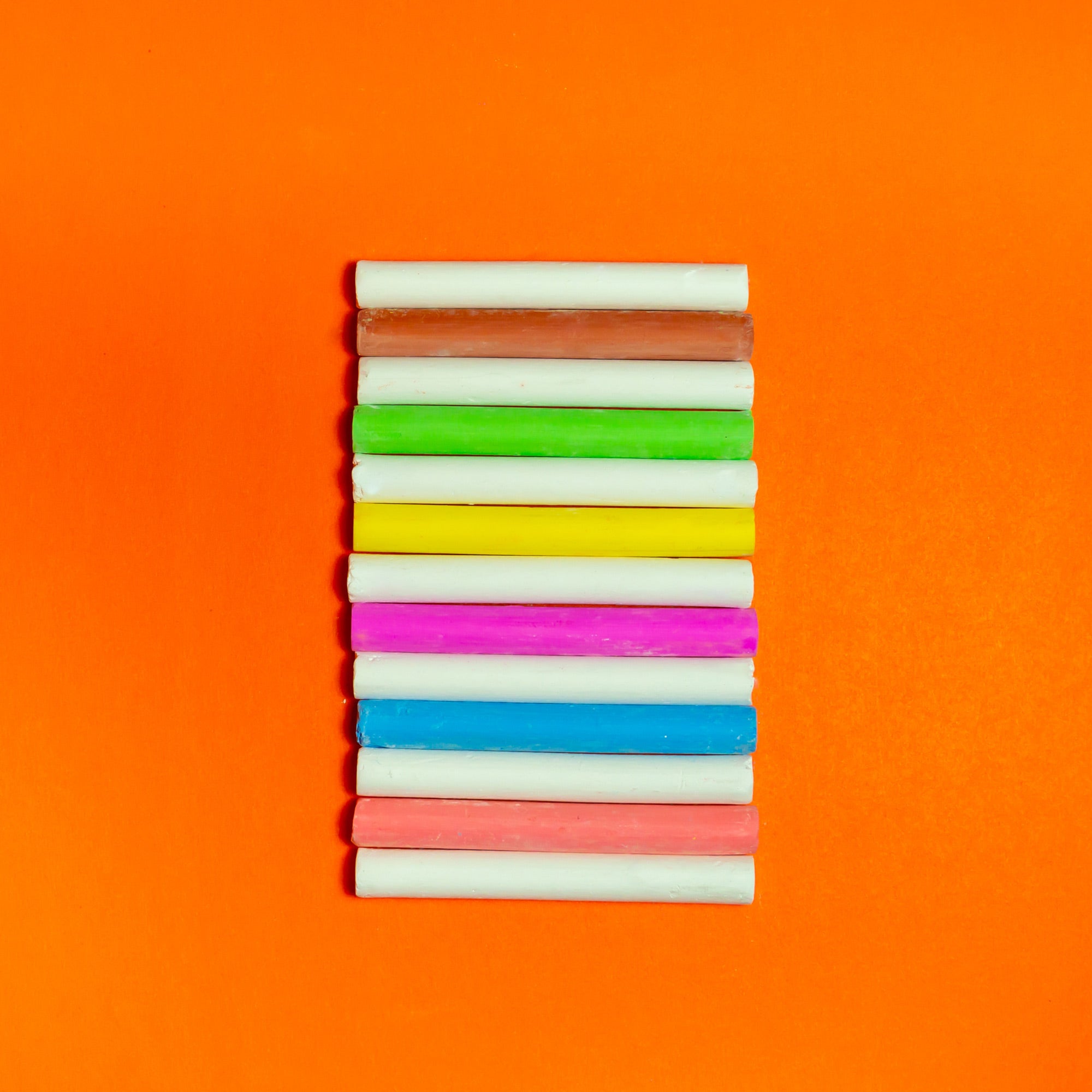 Assorted Color Dustless Chalk, 24 Sticks