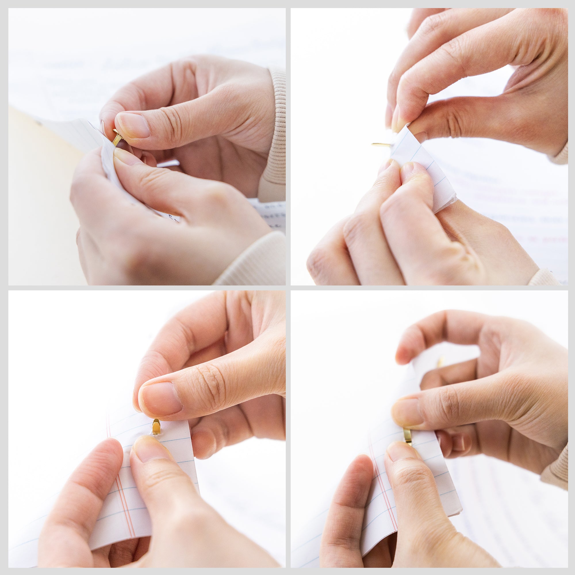 1/2" Brass-Plated Fasteners (100/Pack)