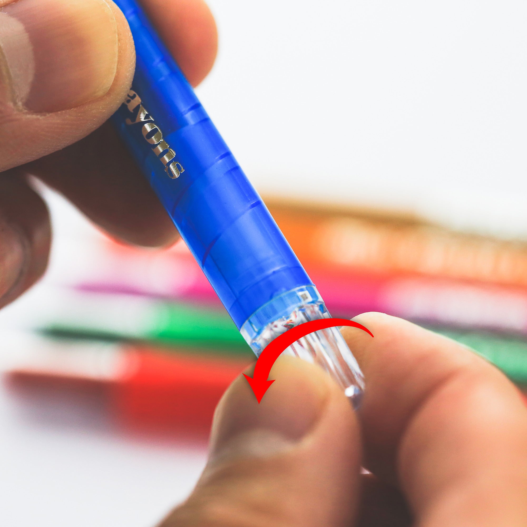 10 Color Twist-Up Crayons, Paraffin Wax Crayons