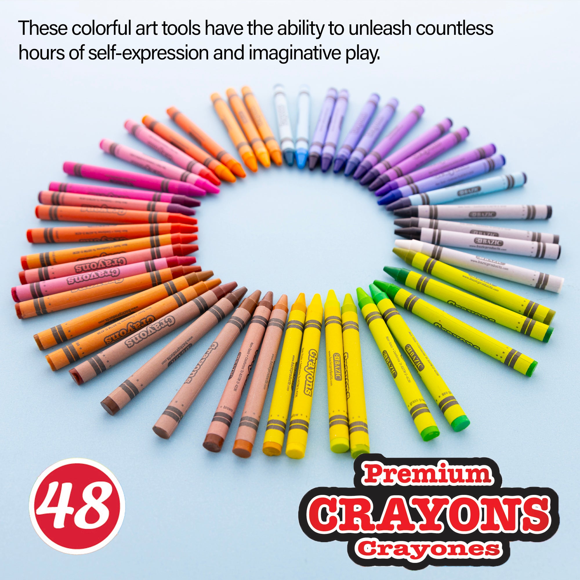 Premium Crayons 48 Color