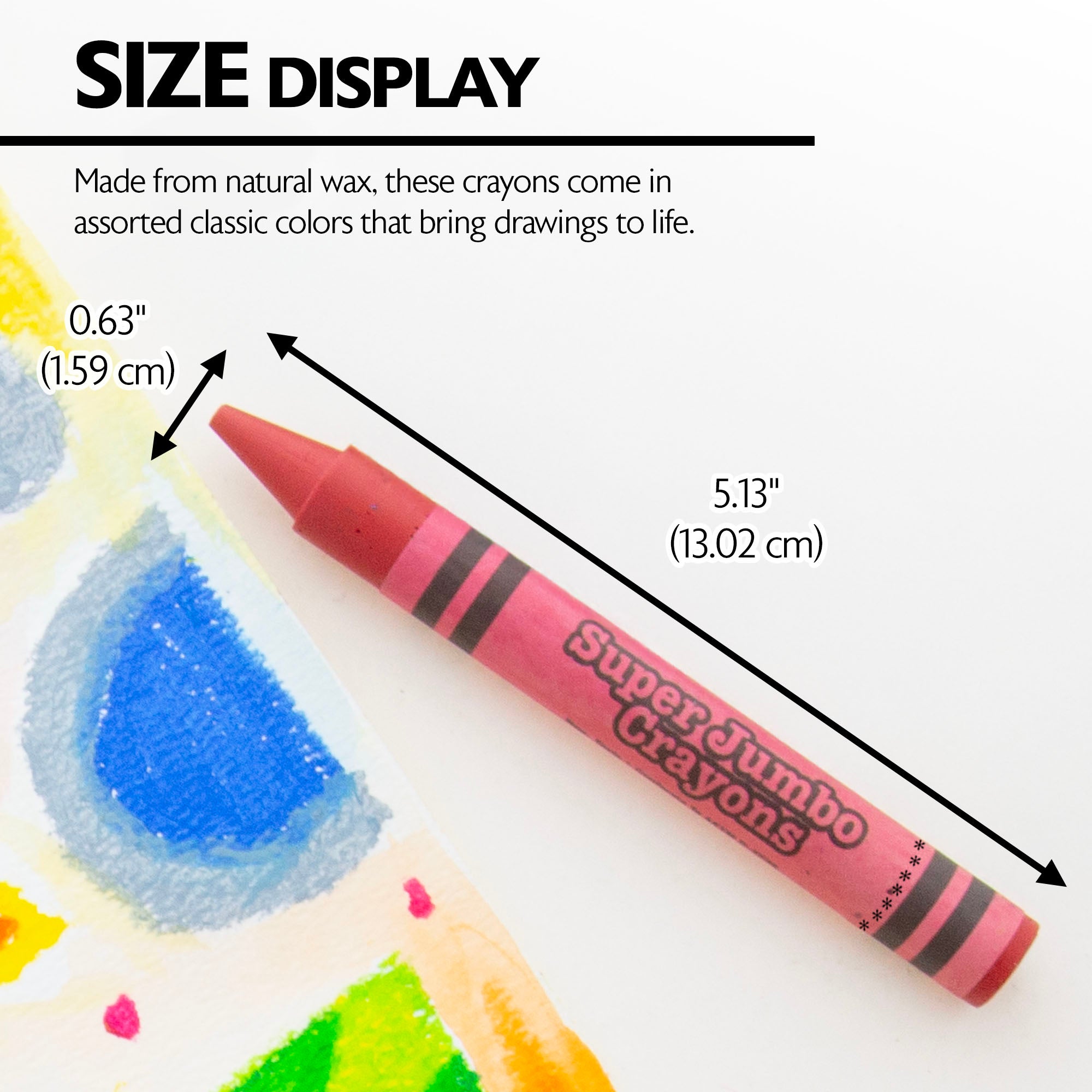 BAZIC 8 Color Premium Super Jumbo Crayons – BAZIC Store