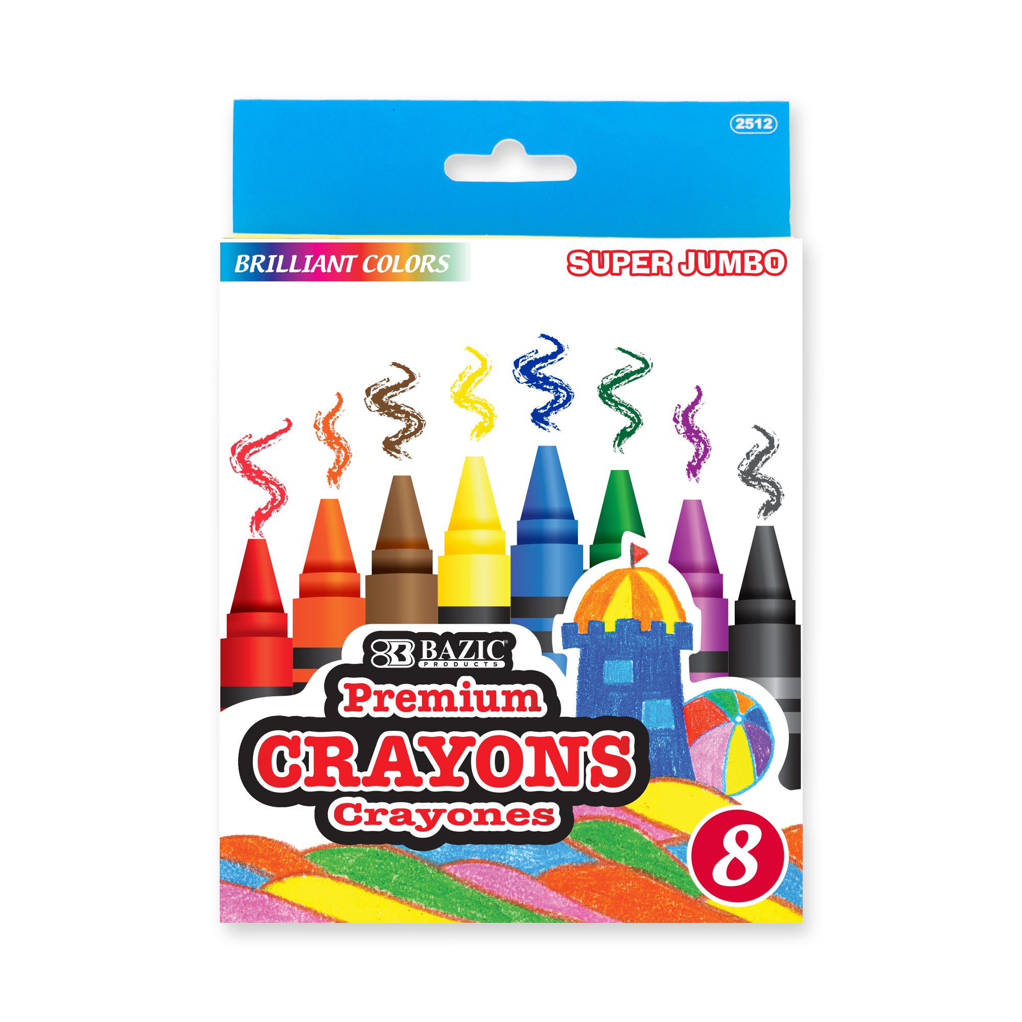 BAZIC 8 Color Premium Super Jumbo Crayons – BAZIC Store