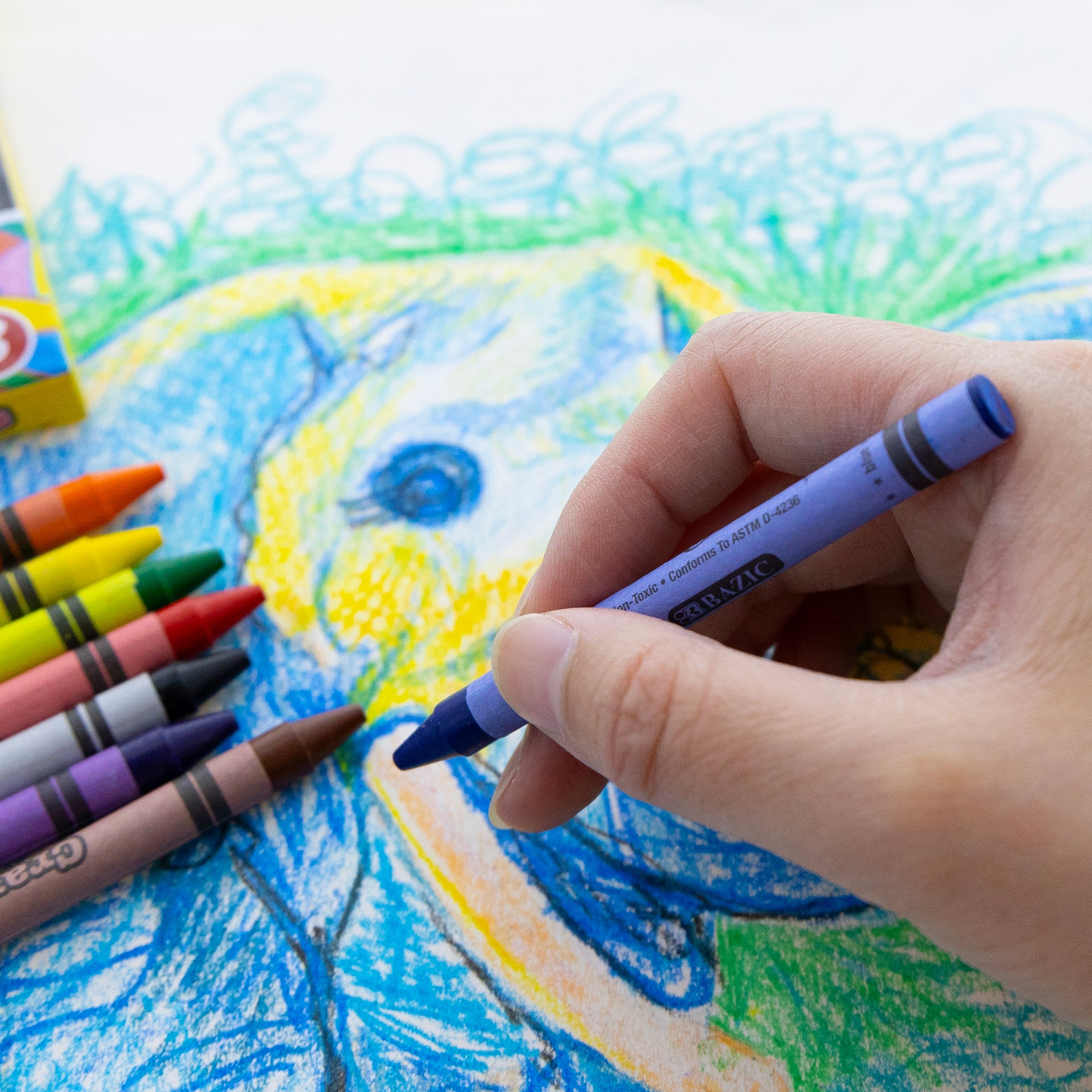 64 ct. Premium Crayons w/sharpener