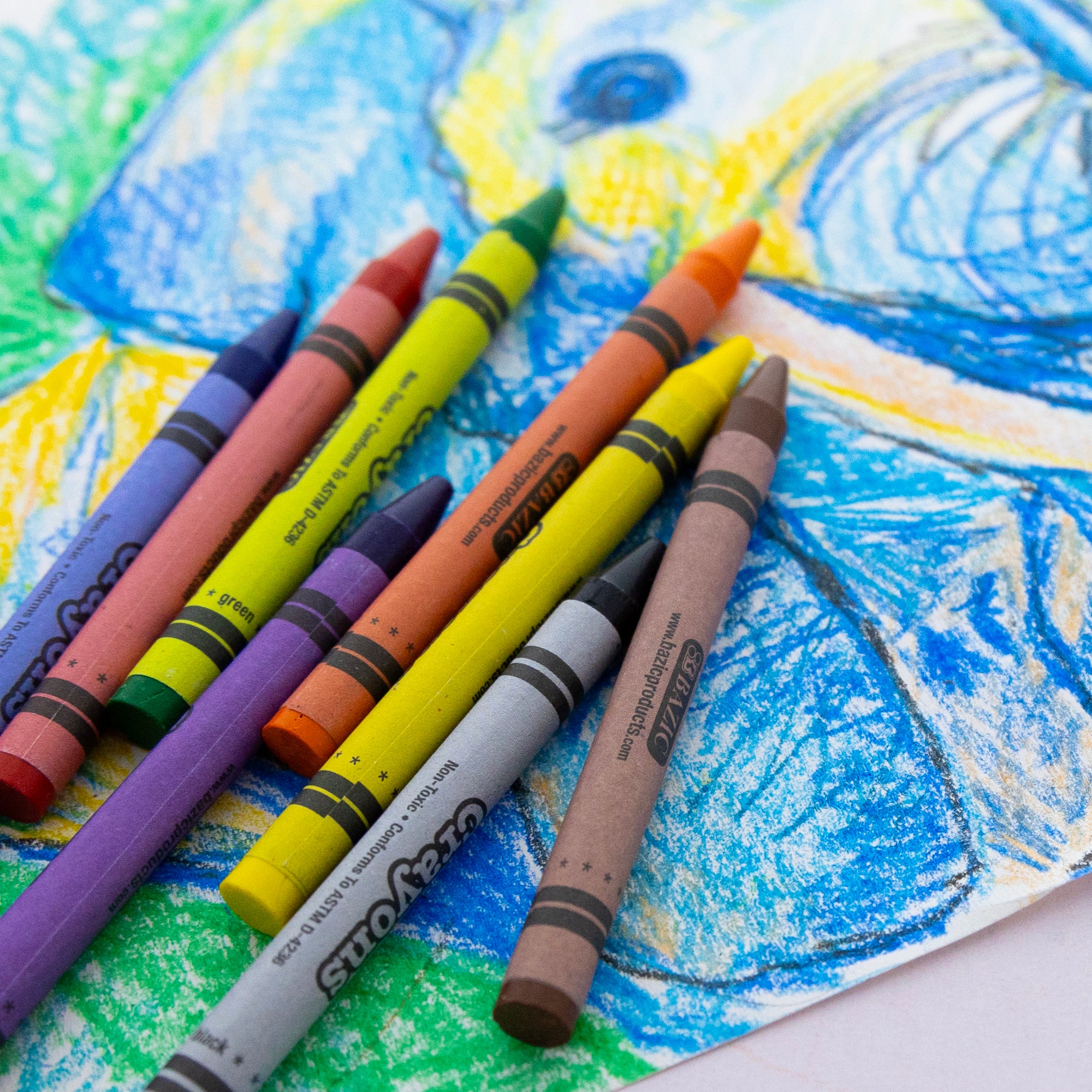 8 Color Premium Crayons