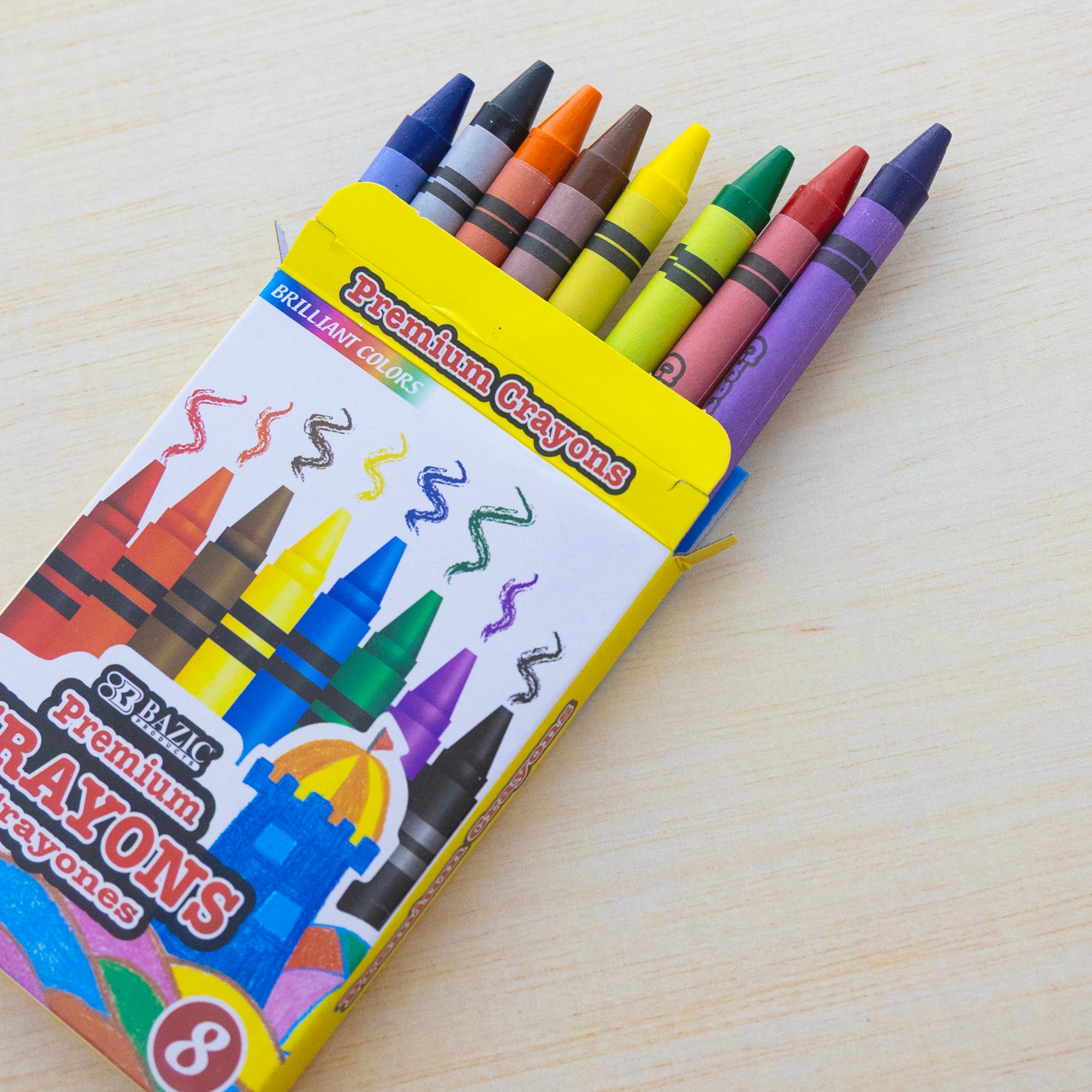 8 Color Premium Crayons