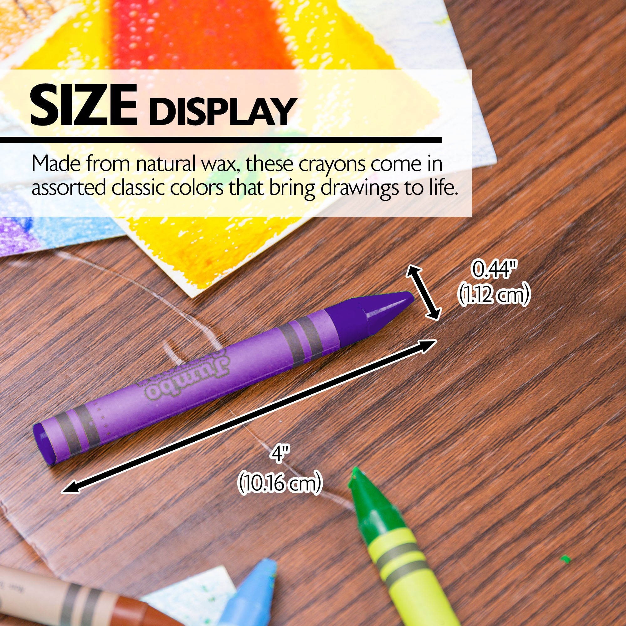 8 Color Premium Jumbo Crayons