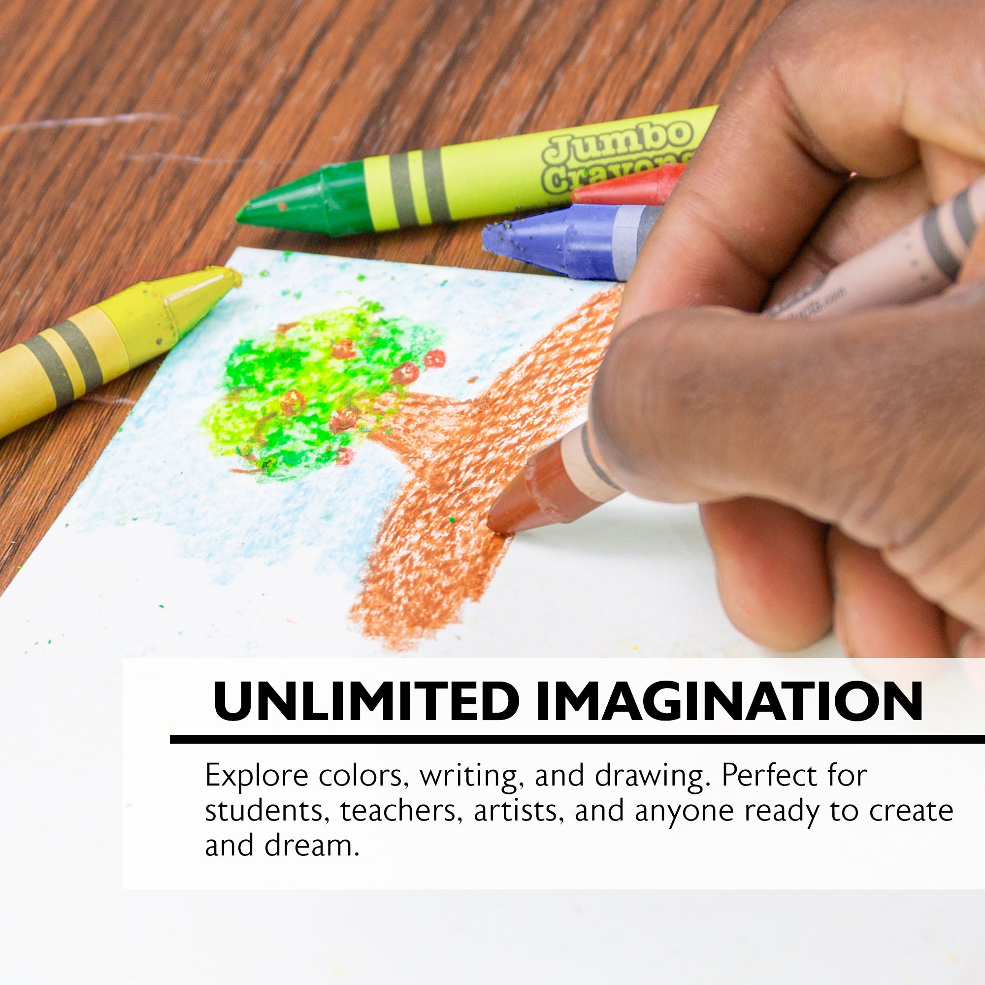 8 Color Premium Jumbo Crayons