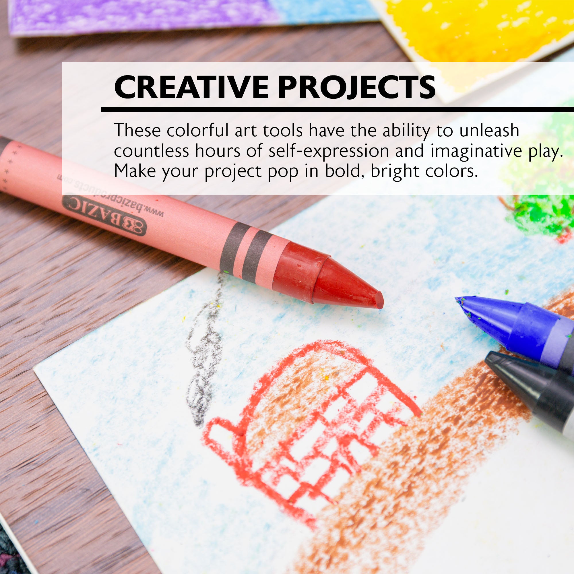 8 Color Premium Jumbo Crayons