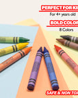 8 Color Premium Jumbo Crayons