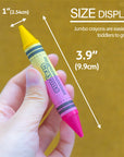 12 Color Double-Ended Premium Super Jumbo Crayons