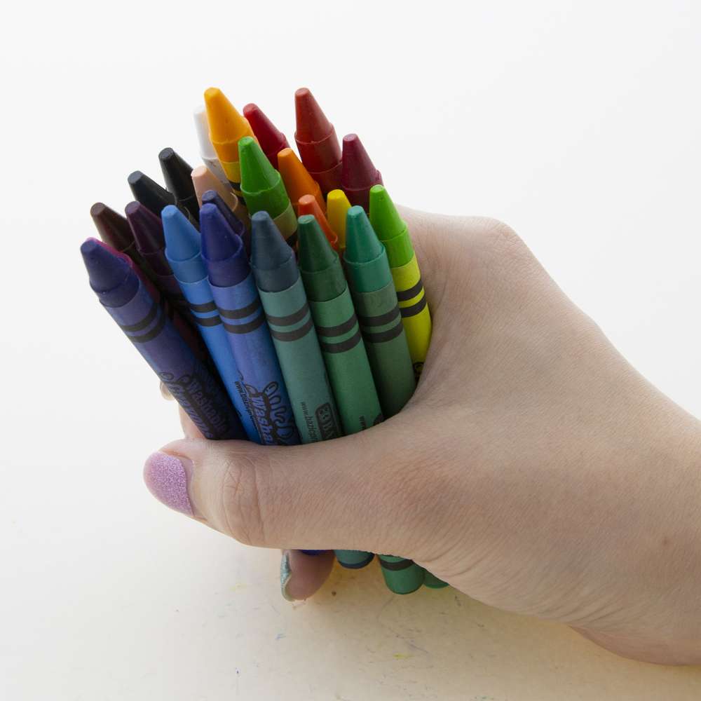 Bazic 12 Color Premium Quality Jumbo Crayon