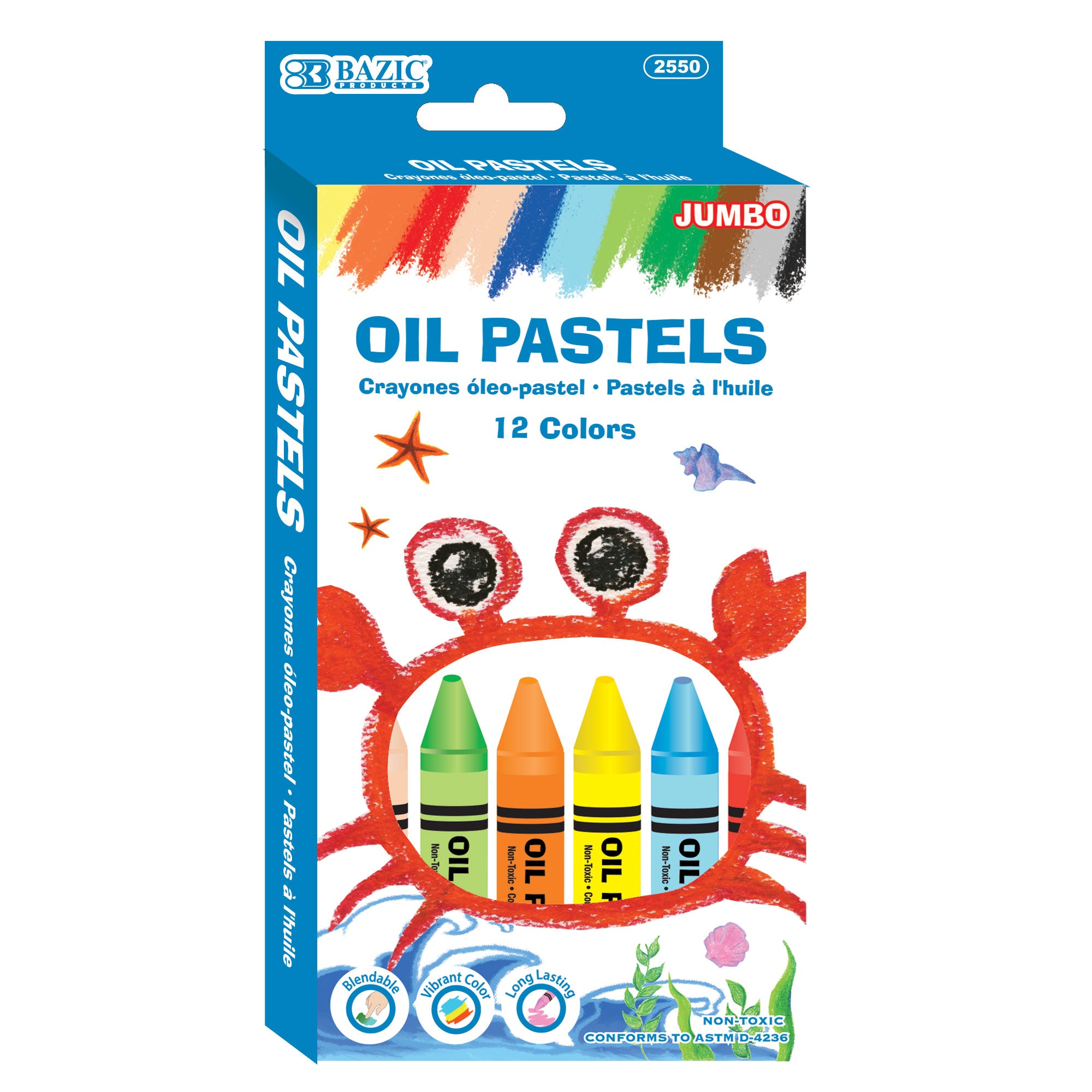Color Box For kids with Oil pastels, Crayons, Colored pencils