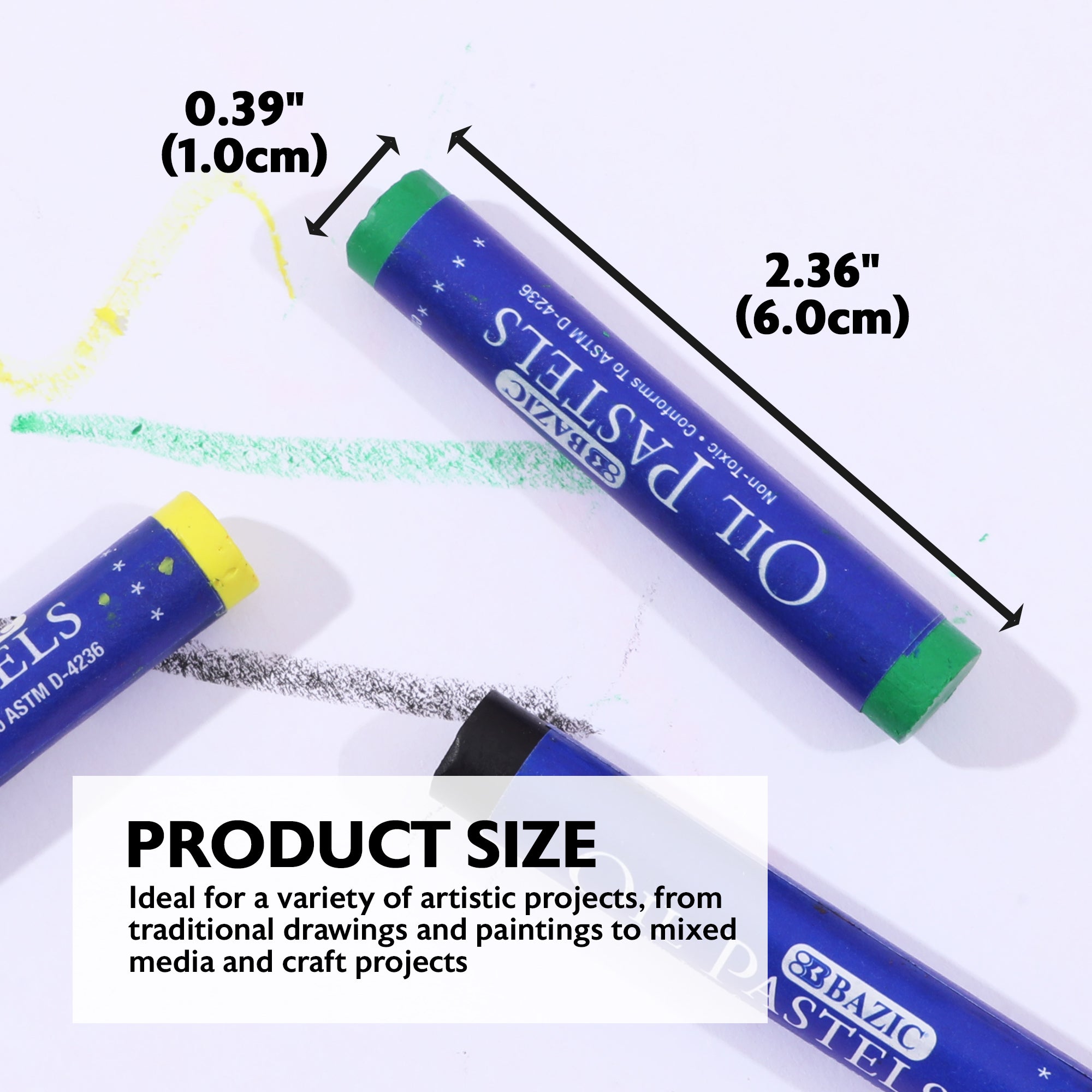 12 Colors Oil Pastels