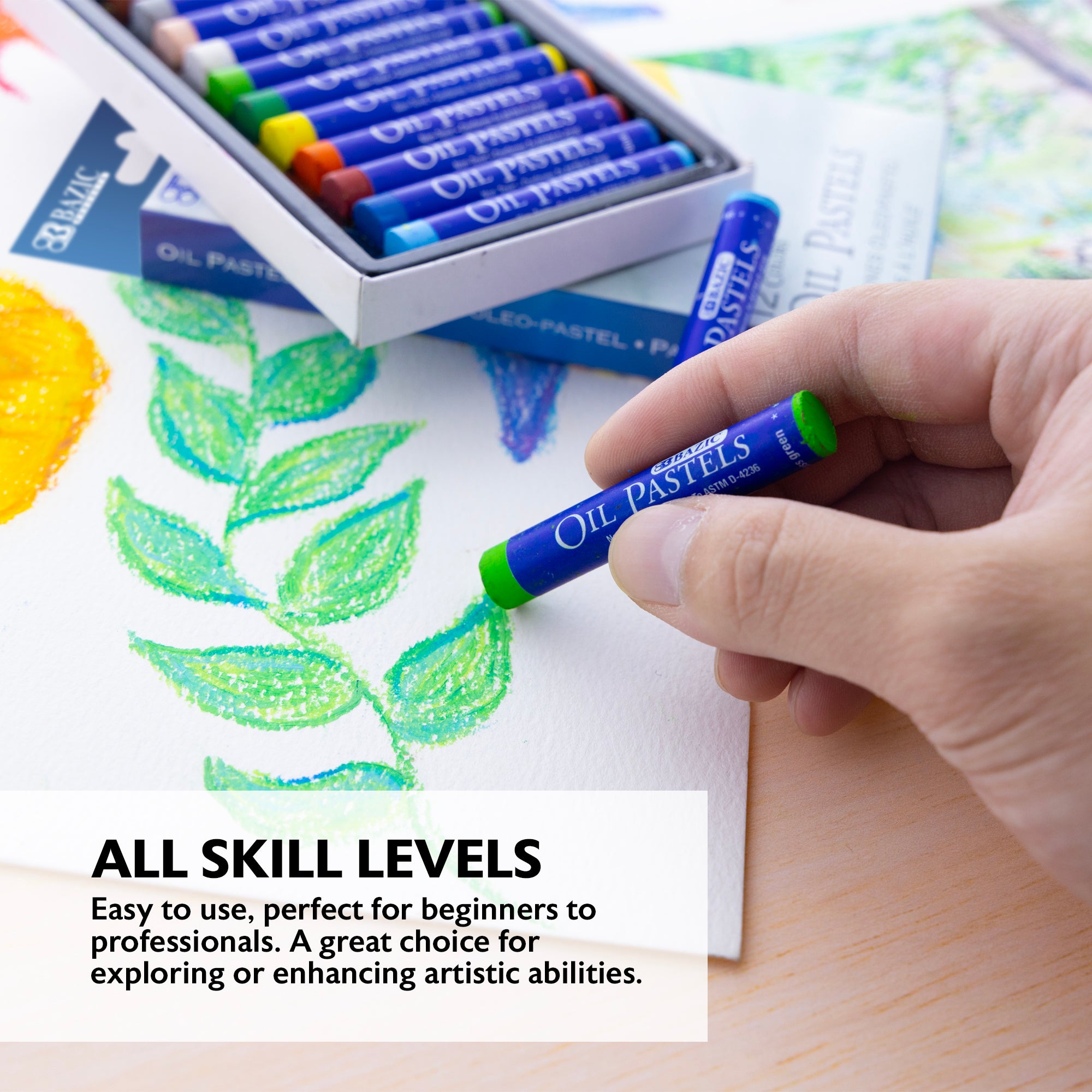 12 Colors Oil Pastels