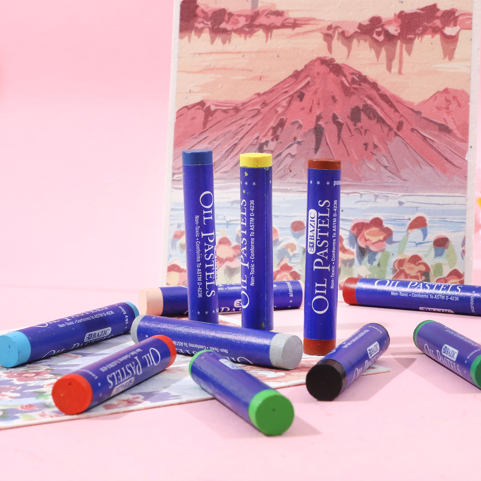 12 Colors Oil Pastels