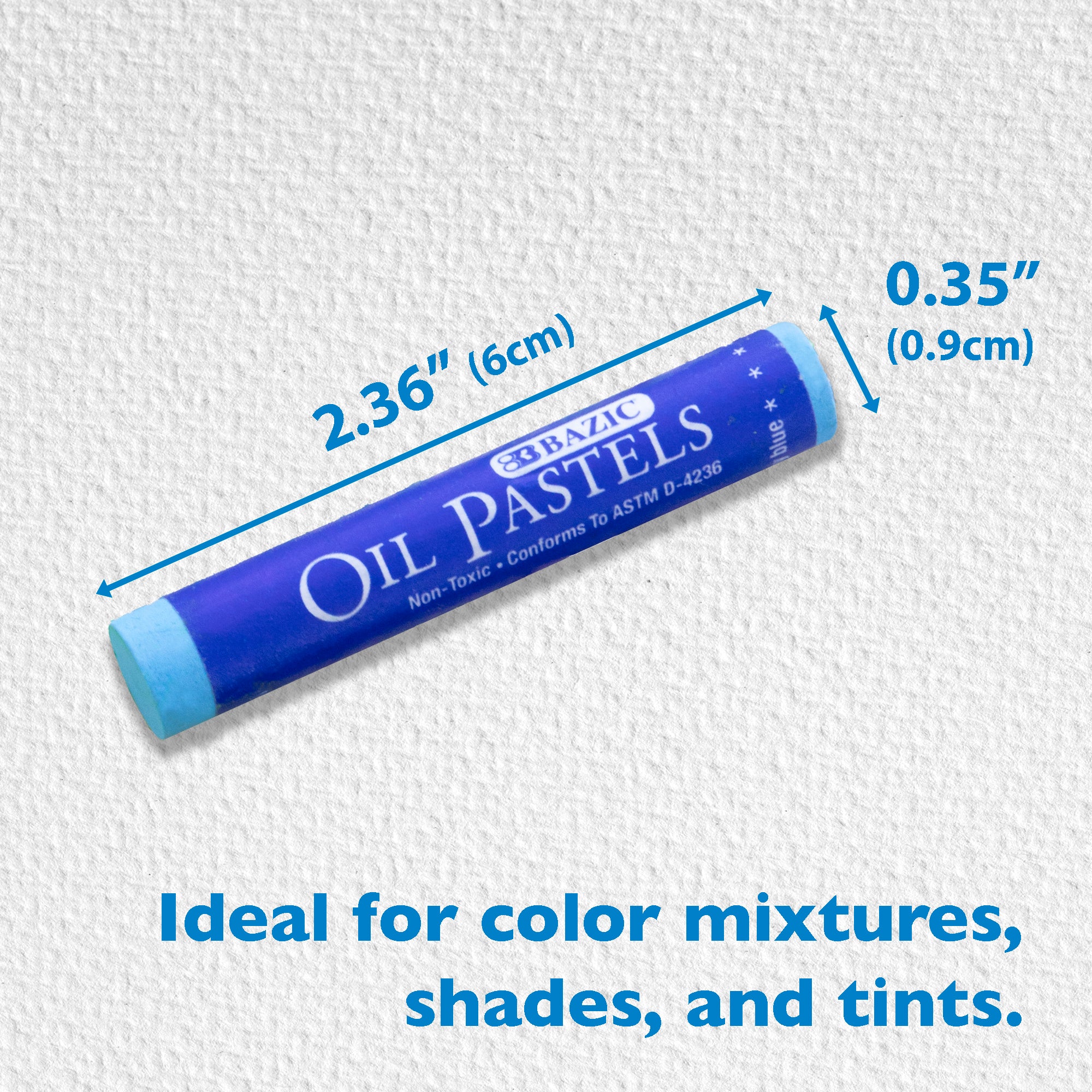 25 Color Oil Pastels, for Kids School Coloring