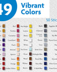 50 Colors Oil Pastels