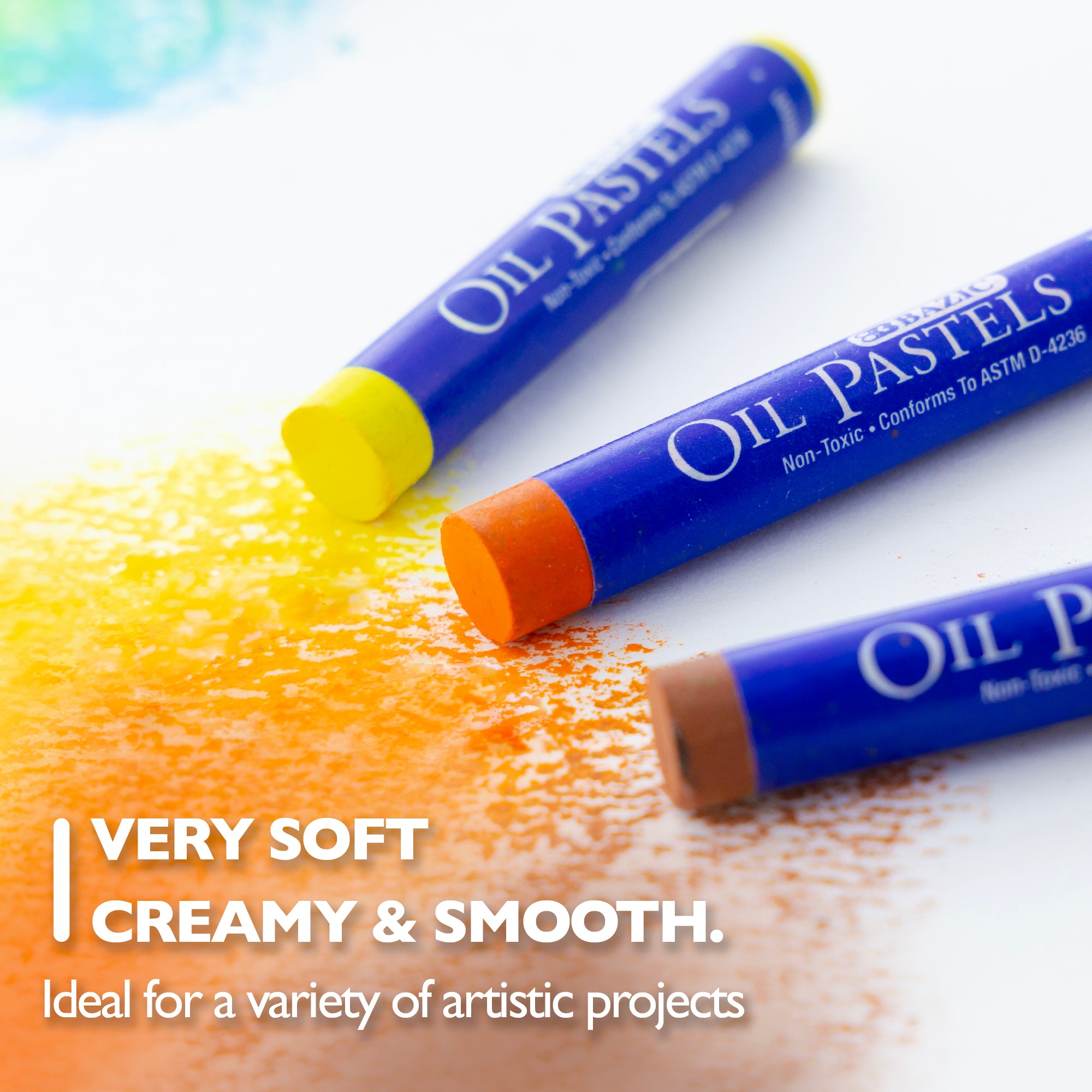 Oil Pastels, 49 Colors, Non-Toxic
