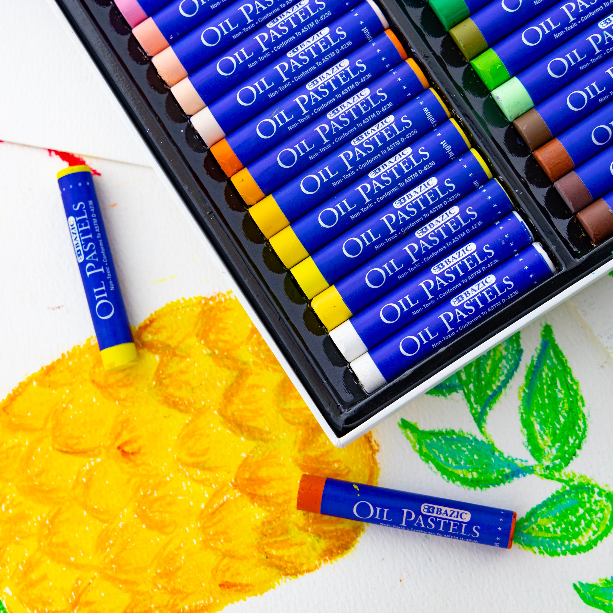 Oil Pastels, 49 Colors, Non-Toxic