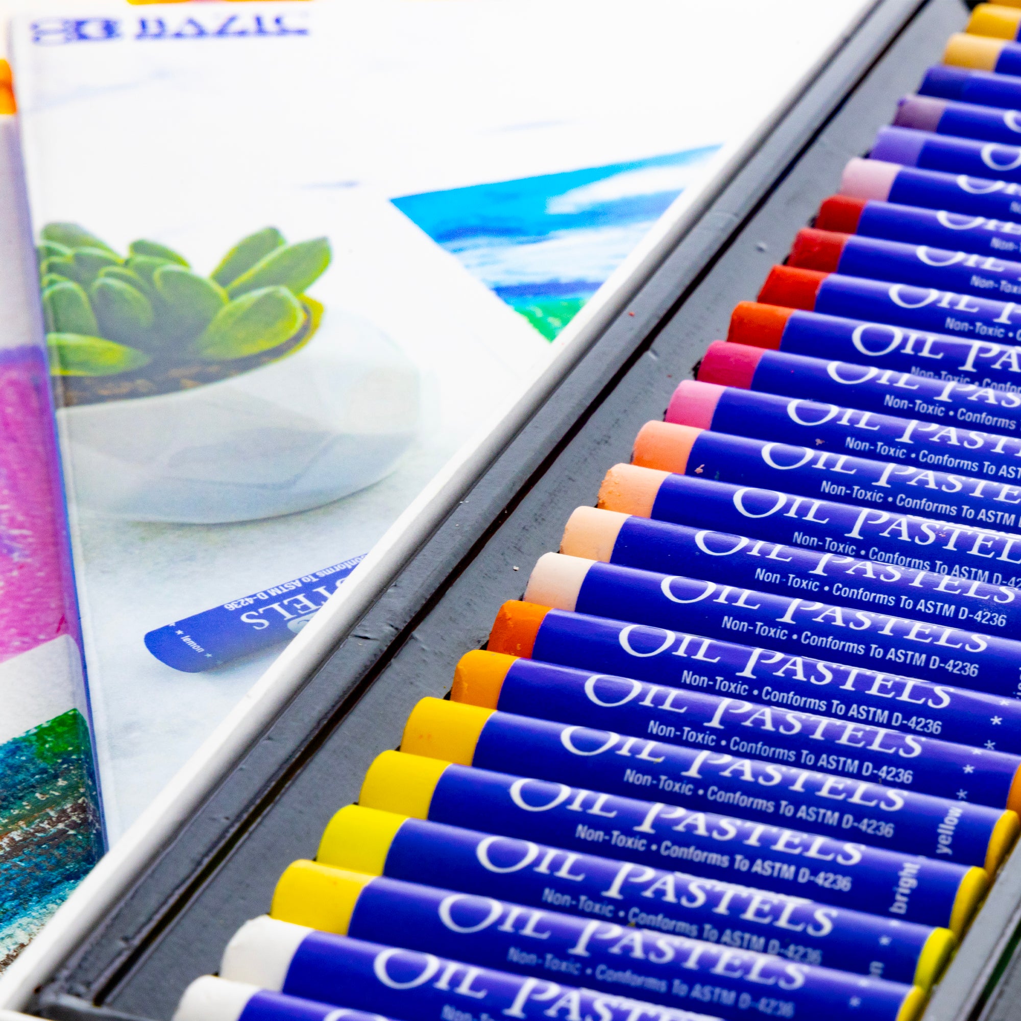 Oil Pastels, 49 Colors, Non-Toxic