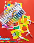 12 Color Jumbo Silky Gel Crayons