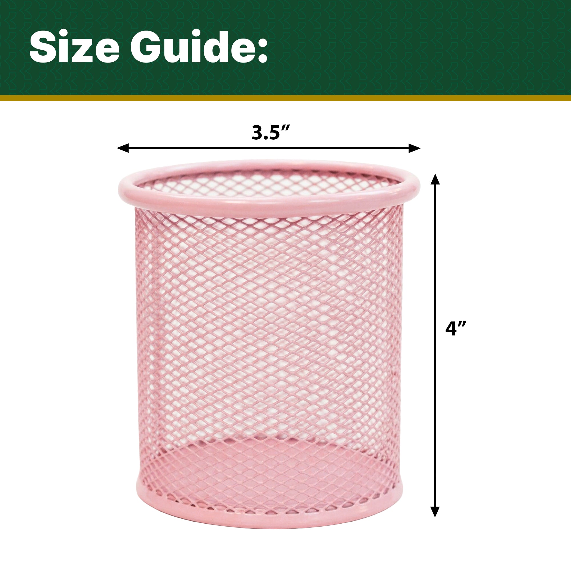 Pastel Wire Mesh Pencil Holder Cup, Assorted Colors