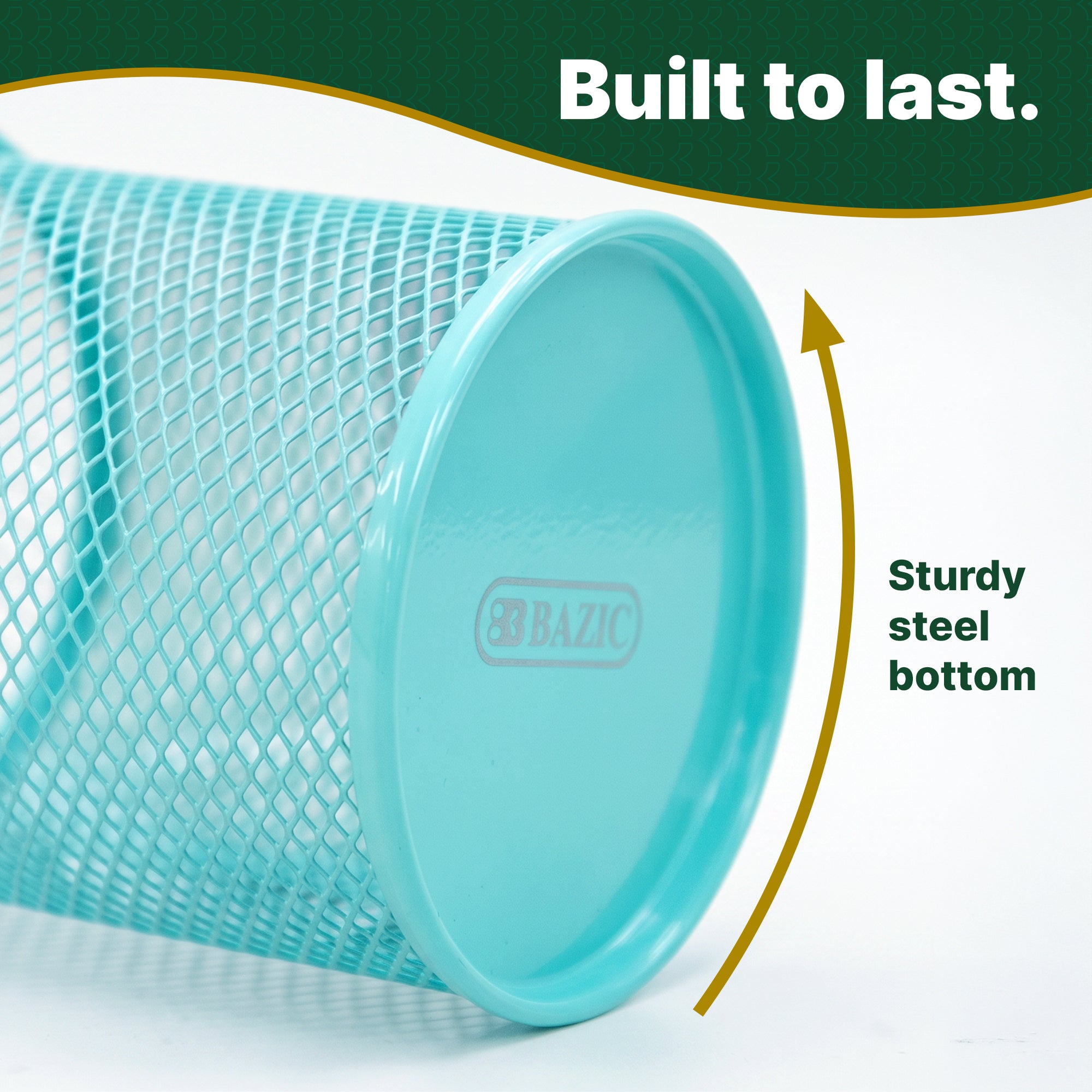 Pastel Wire Mesh Pencil Holder Cup, Assorted Colors