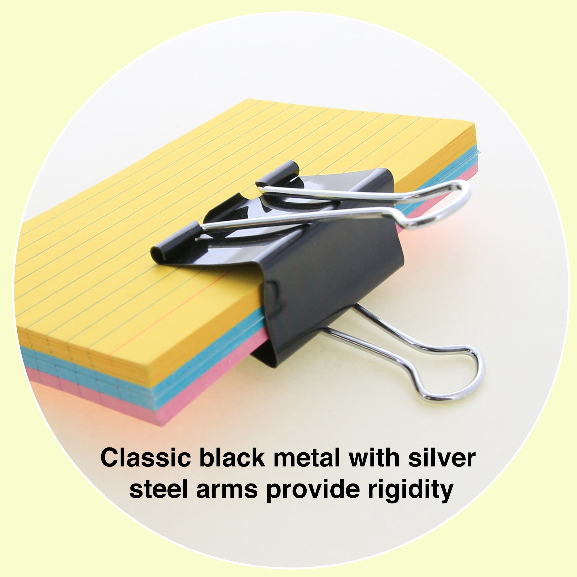 Binder Clips, Large 2" (51 mm), Black, 12 Count