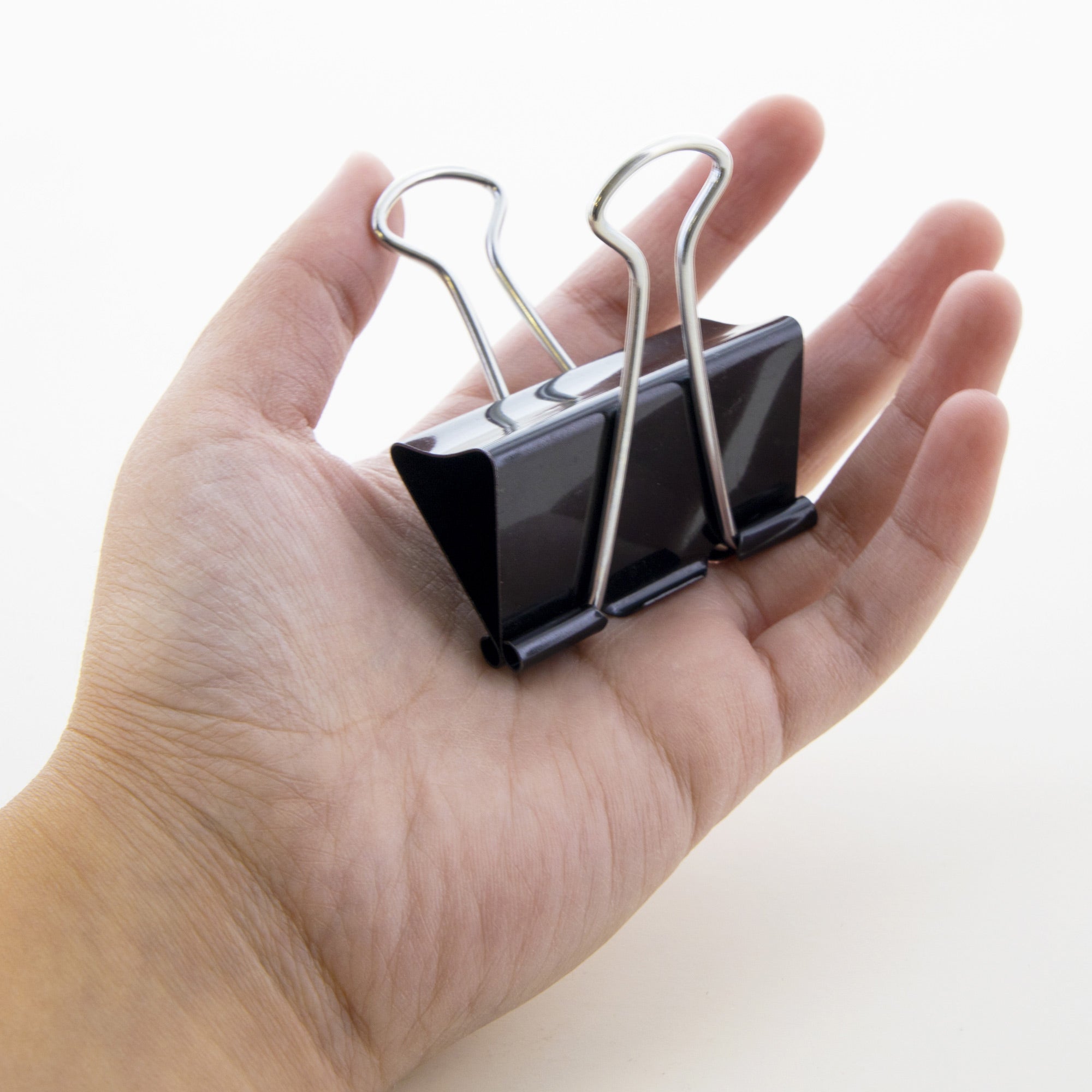 Binder Clips, Large 2" (51 mm), Black, 12 Count