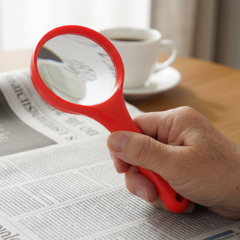 Asstd Color 3&quot; Round 2X Handheld Magnifier