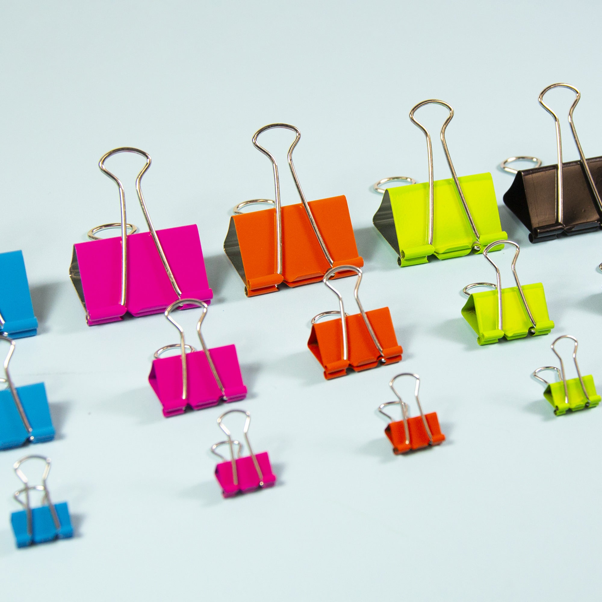 Assorted Color Binder Clips, Large 2 in, 4 Count