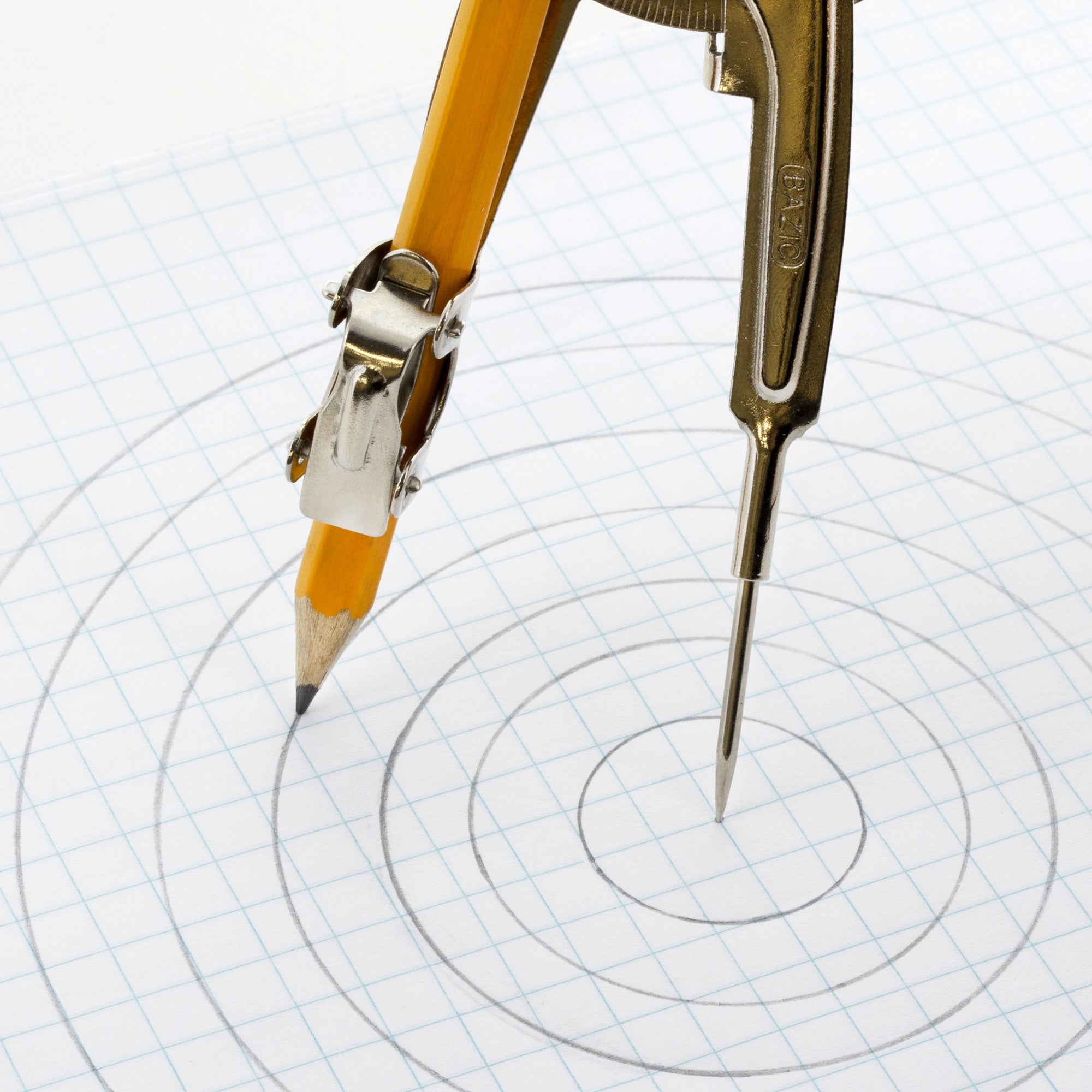 Metal Ball-Bearing Compass with #2 Wood Pencil