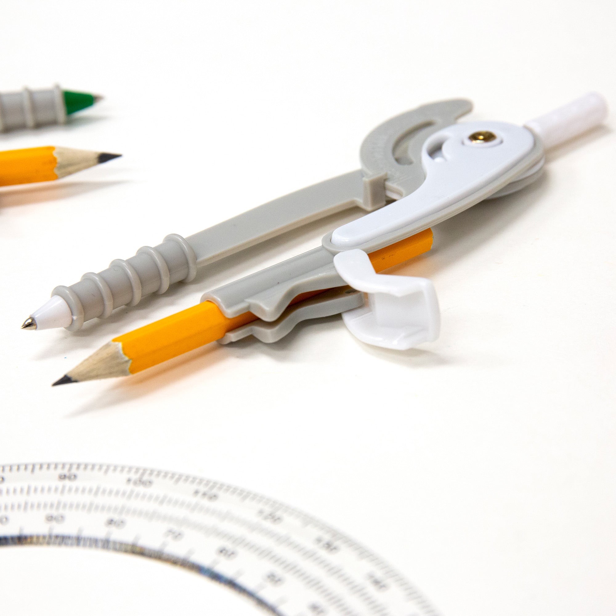 Scale-Arm Compass with #2 Pencil and Protractor