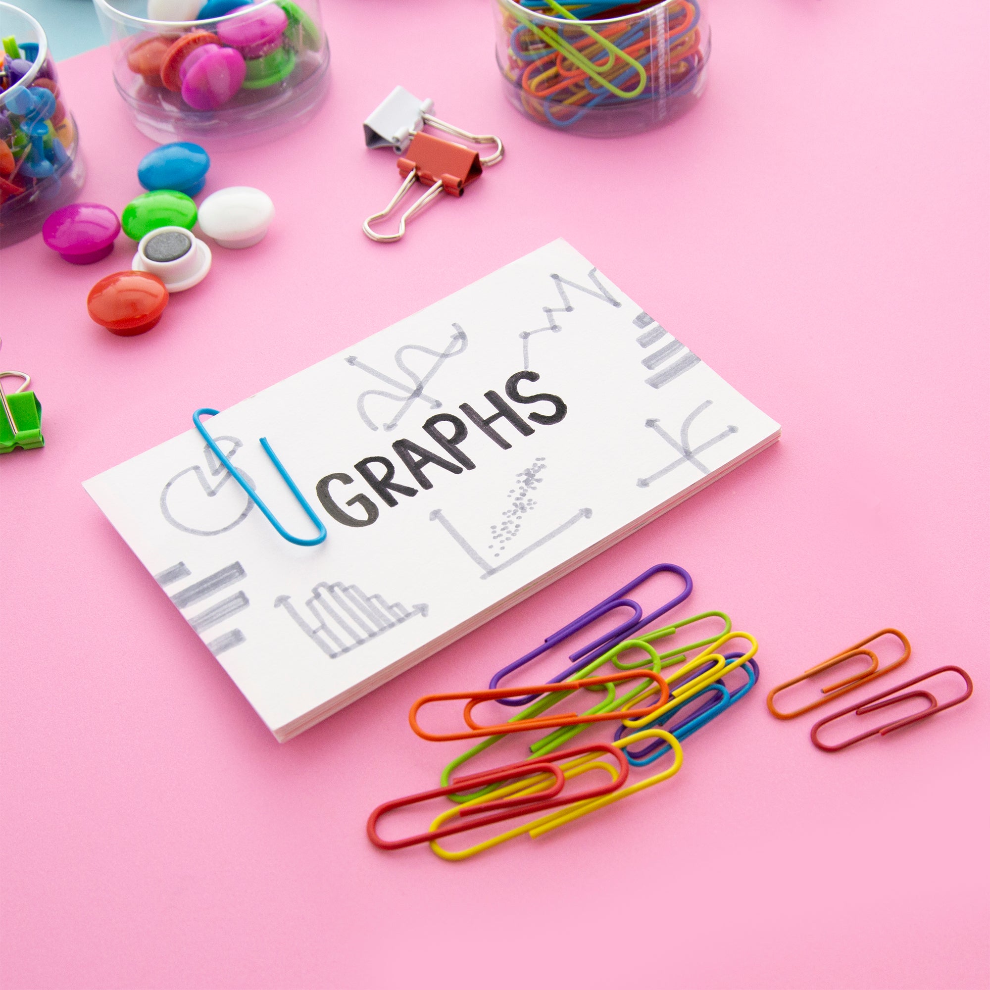 Office Supply Combo Set, Clips Pins and Buttons