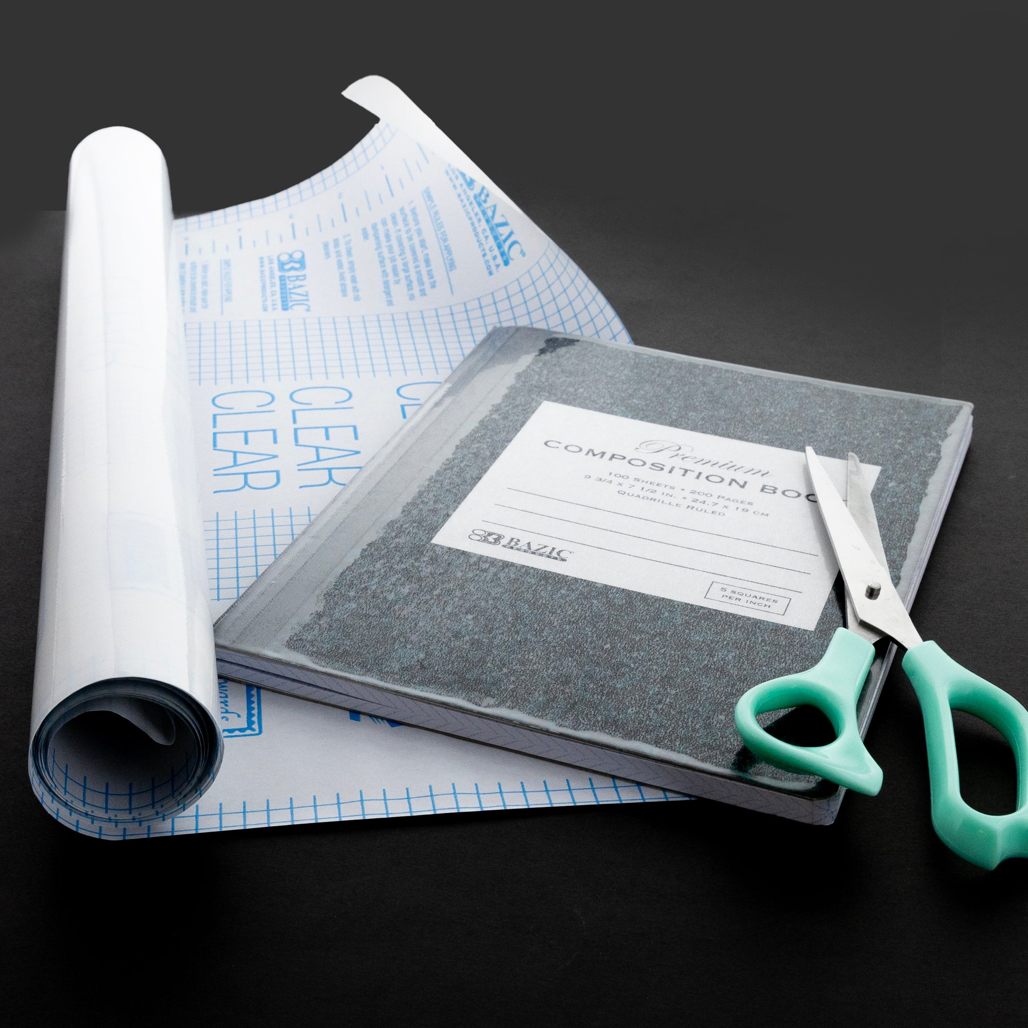 17.5&quot; x 5&#39; Clear Adhesive Book Cover