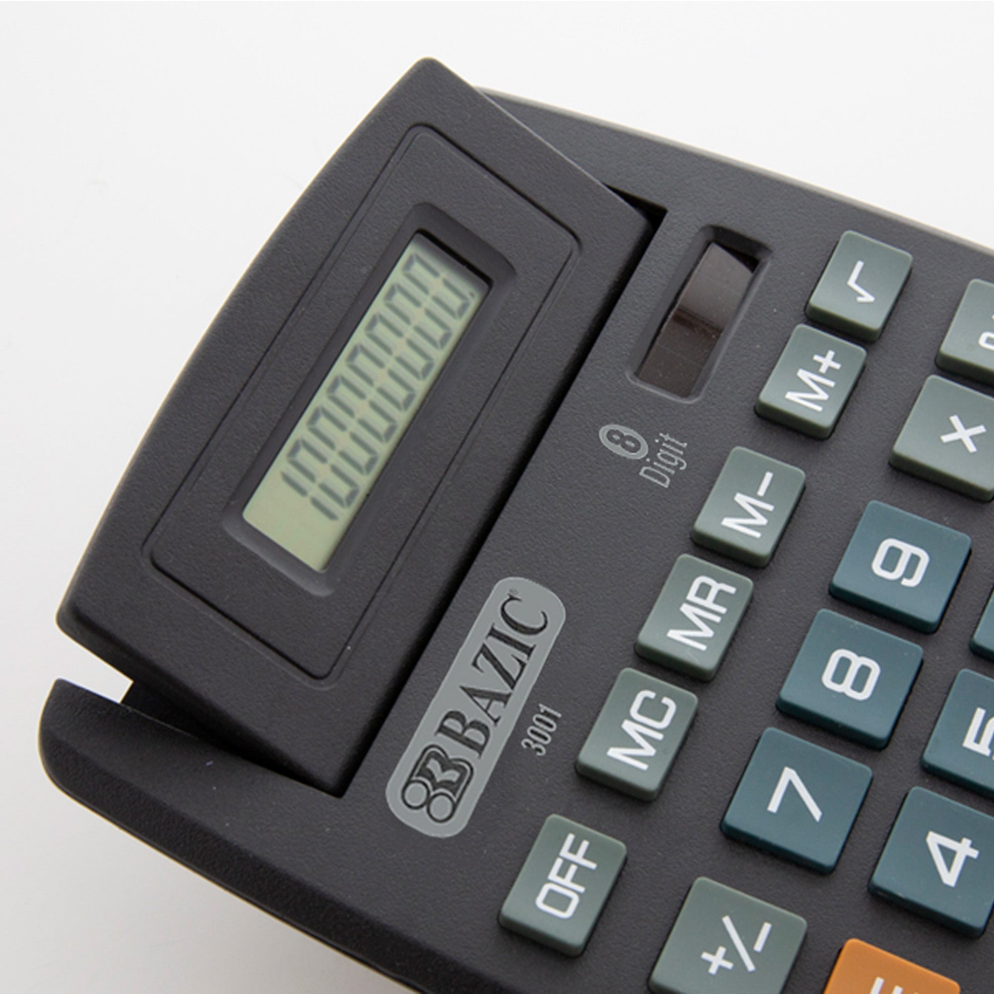 Basic Calculator, 8-Digit Desktop, Large Keypad, Black