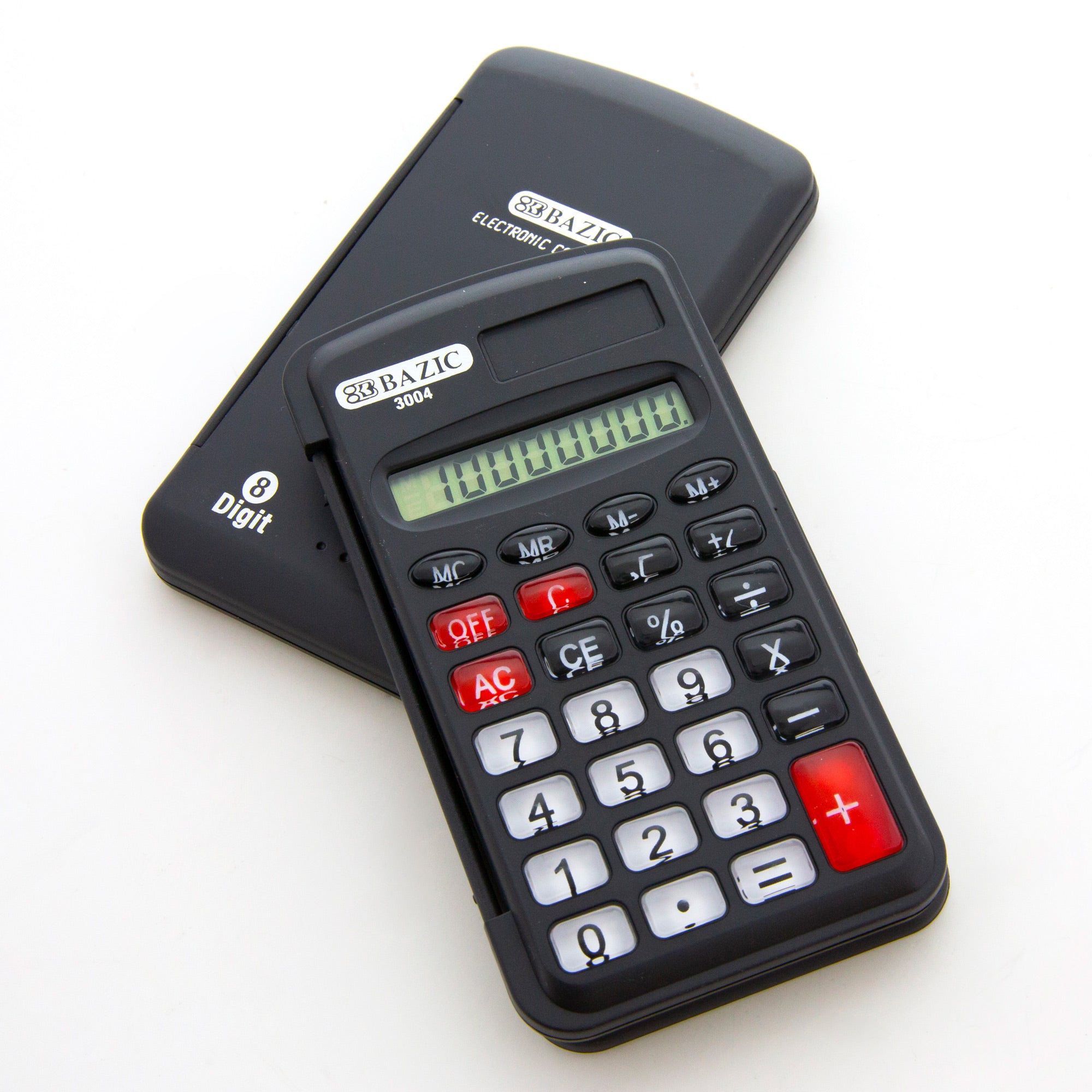 8-Digit Pocket Calculator with Flip Cover – BAZIC Store