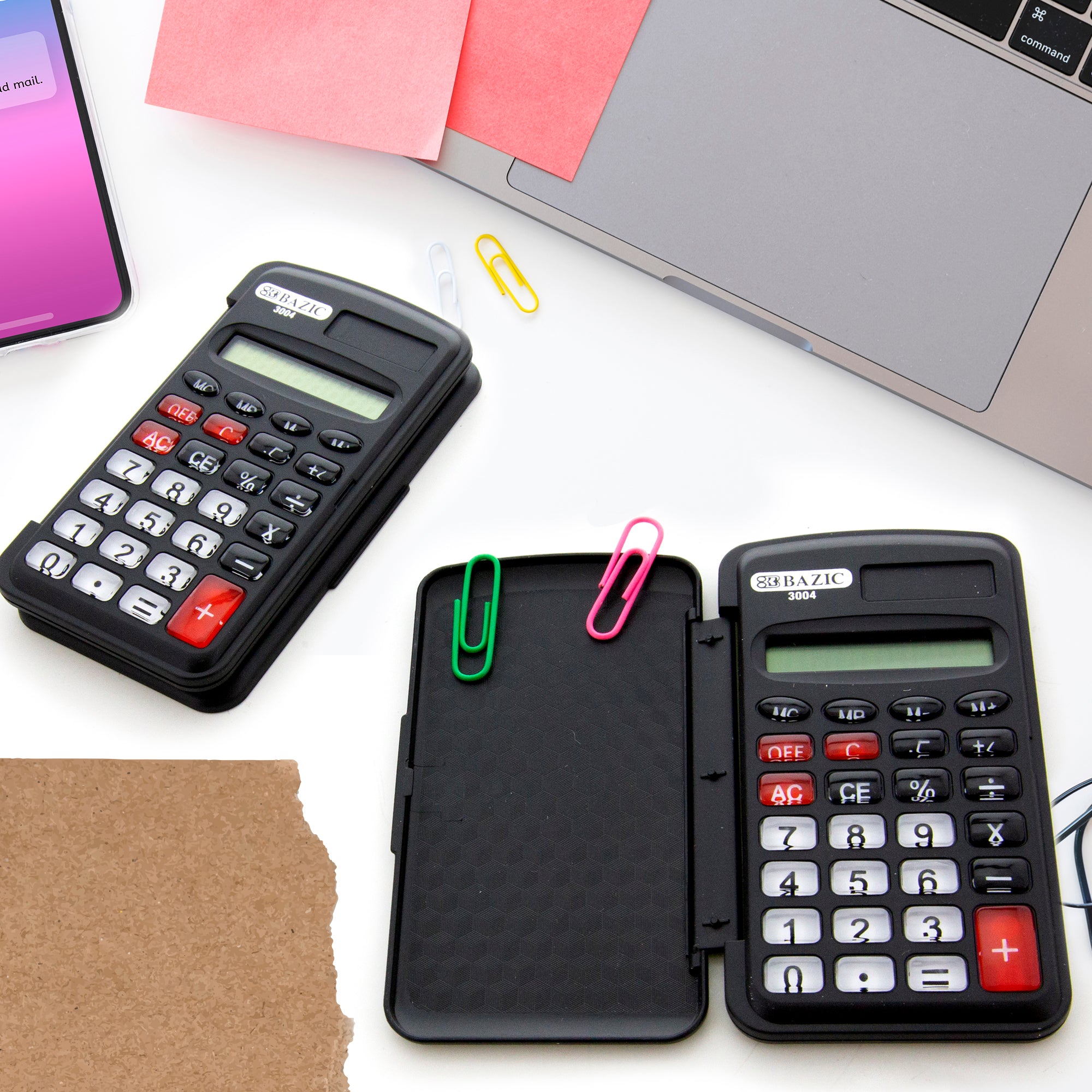 8-Digit Pocket Calculator with Flip Cover – BAZIC Store