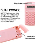 Pocket Size Pastel Calculator 8-Digit Dual Power