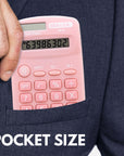 Pocket Size Pastel Calculator 8-Digit Dual Power