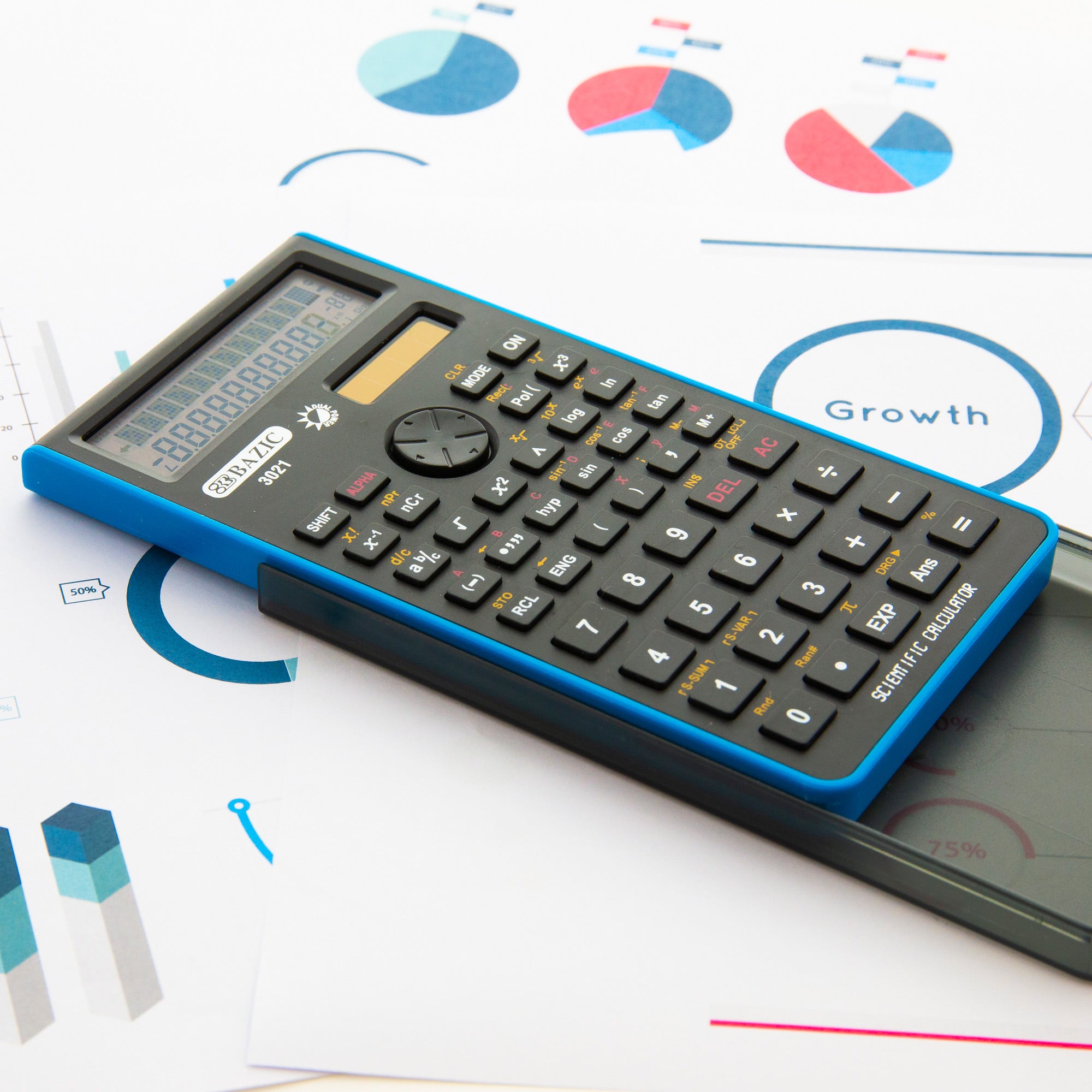 240-Function Scientific Calculator, Color, Slide-On Case