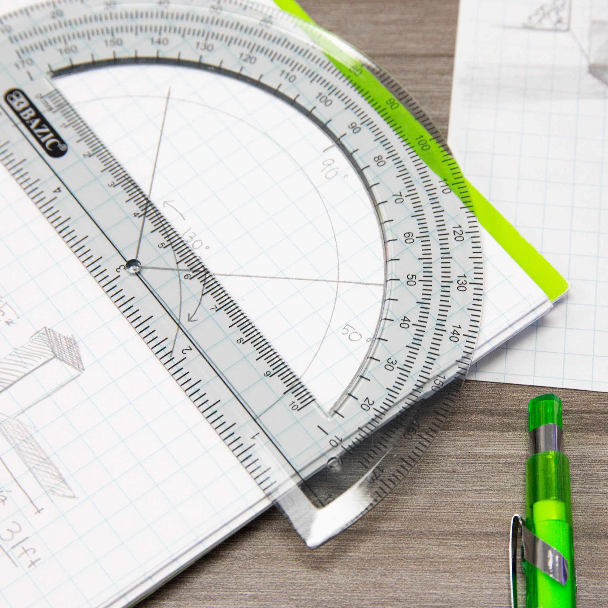 Semicircular 6" Protractor