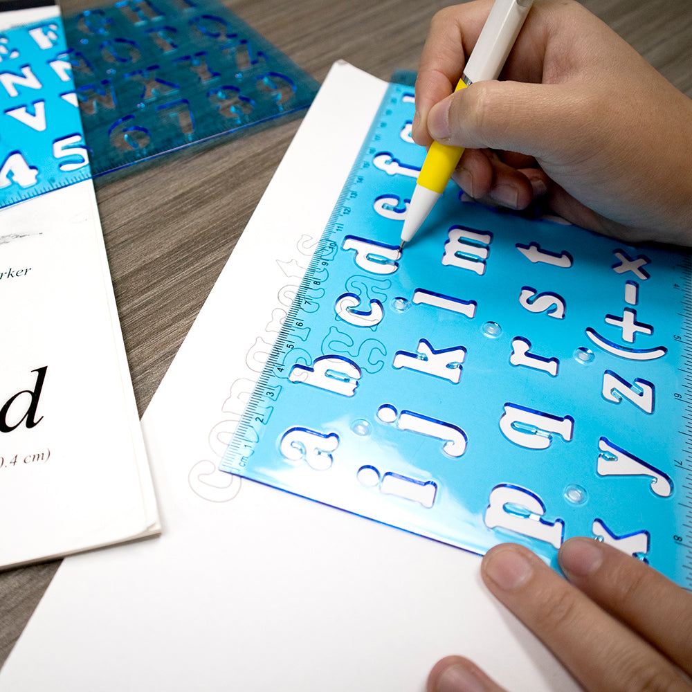 Lettering Stencil Rulers, 20 mm
